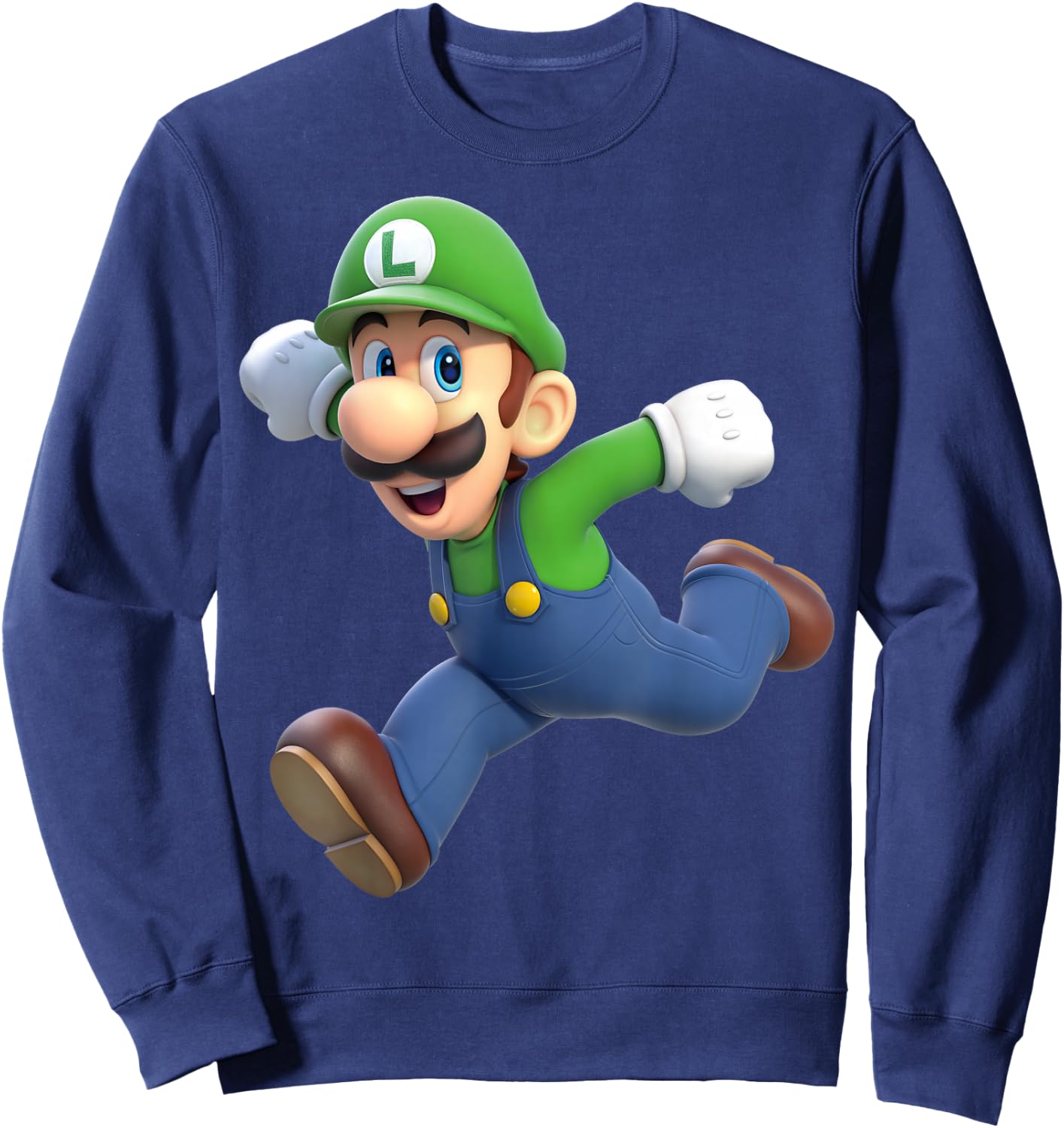 Super Mario Luigi 3D Poster Sweatshirt - Sweatshirt | Navy