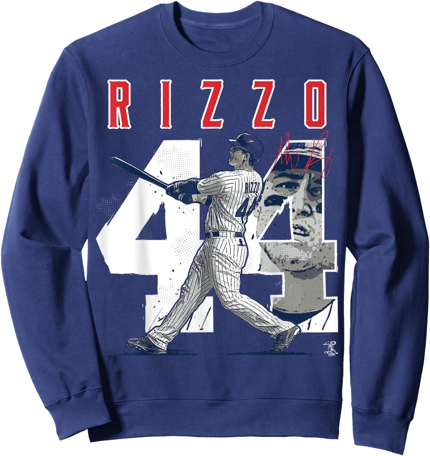 Anthony Rizzo Number & Portrait - Apparel Sweatshirt - Sweatshirt | Navy