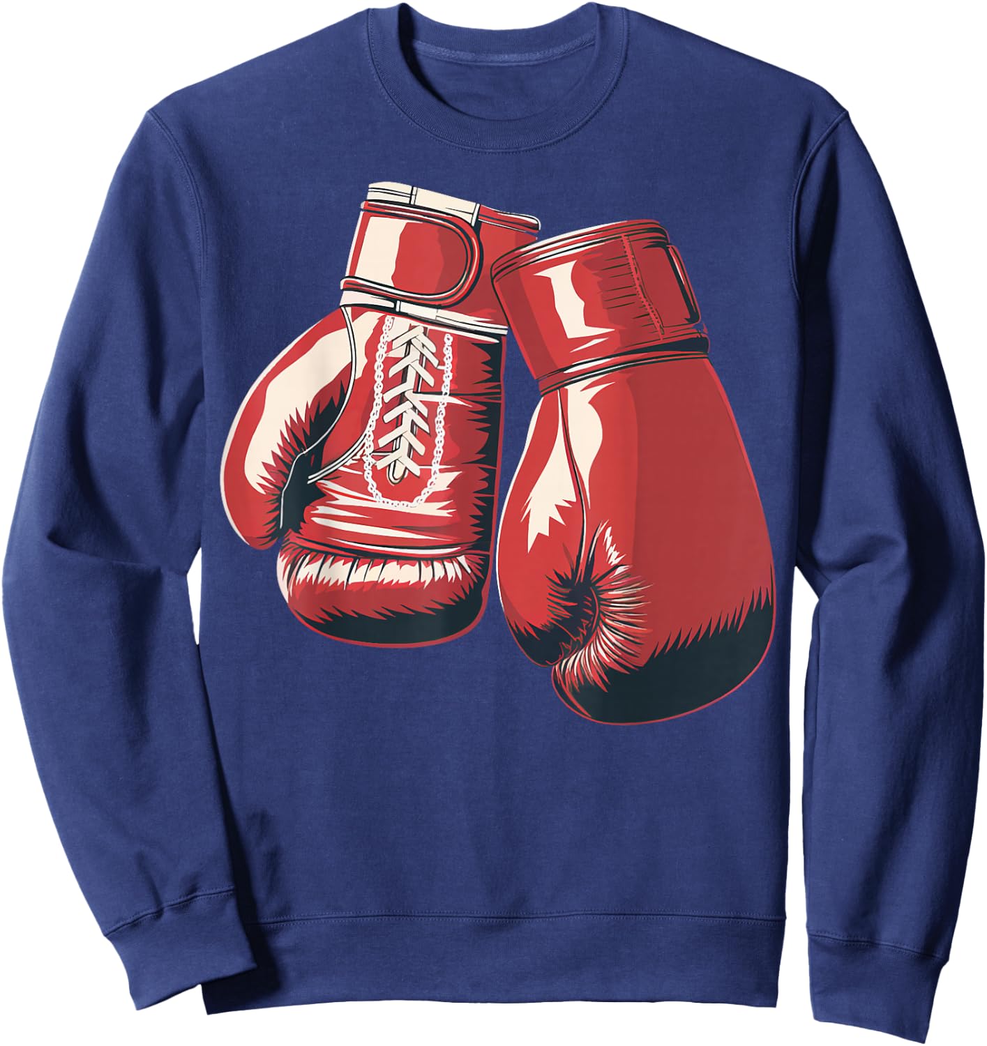 Boxing Gloves Combat Sport Boxing Student Sweatshirt - Sweatshirt | Navy