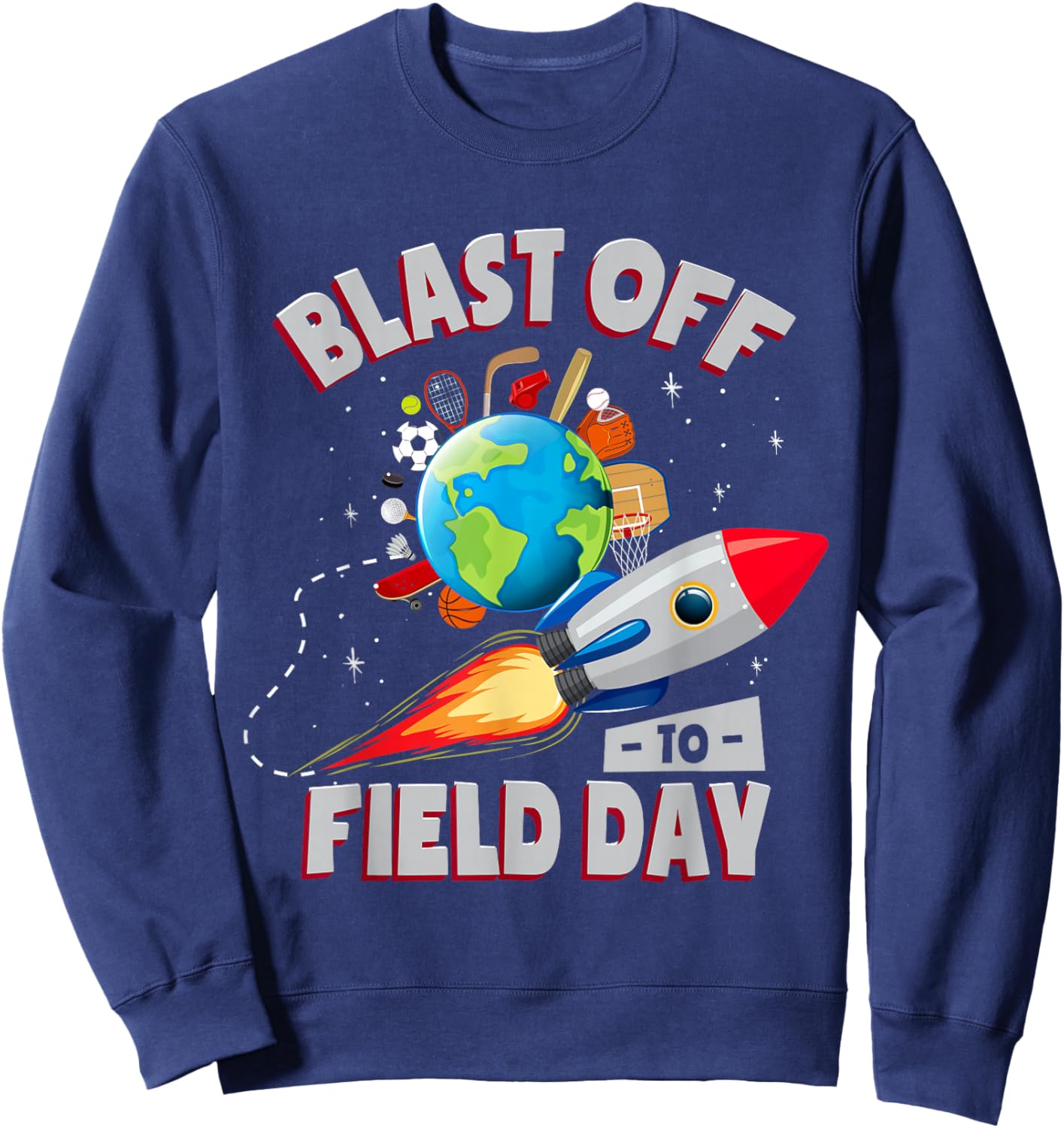 Field Day Rocket Kids School Sweatshirt - Sweatshirt | Navy