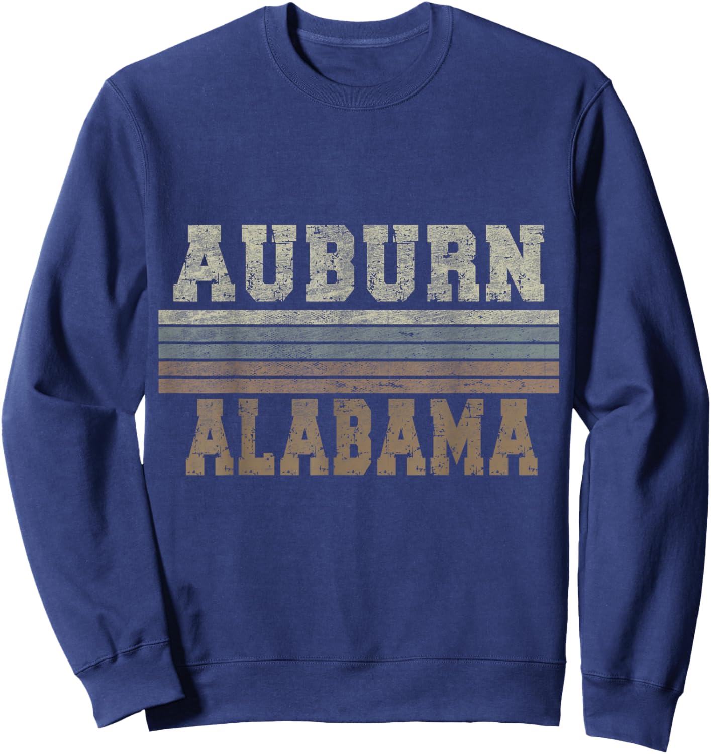 Retro Auburn Alabama Sweatshirt - Sweatshirt | Navy