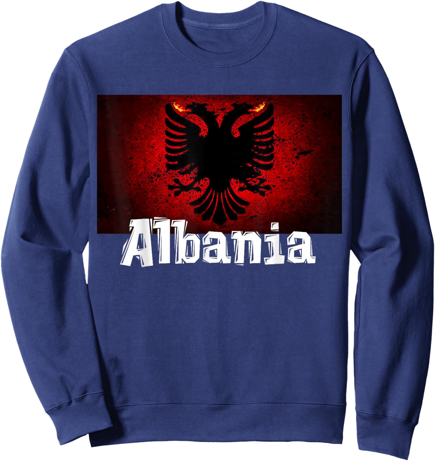 Albanien Flagge , Albanische Karten, Albanien Shirts für Frauen Sweatshirt - Sweatshirt | Navy