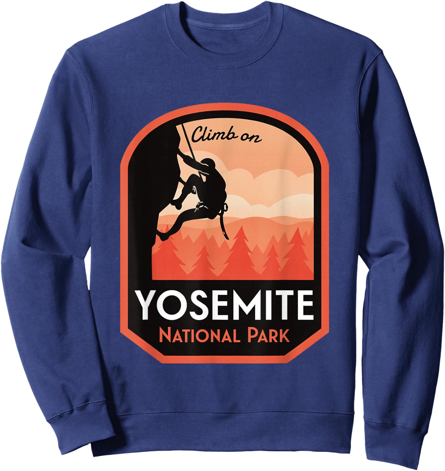 Yosemite National Park Rock Climbing Sweatshirt - Sweatshirt | Navy