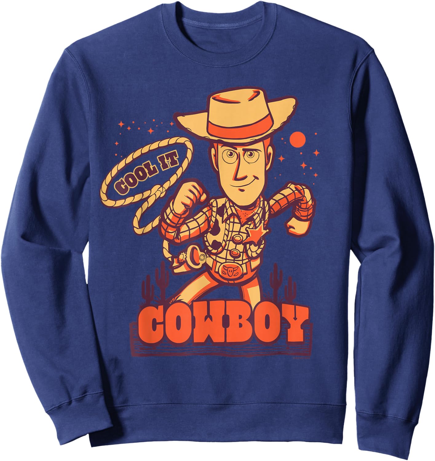 Disney and Pixar's Toy Story Sheriff Woody "Cool it, Cowboy" Sweatshirt - Sweatshirt | Navy