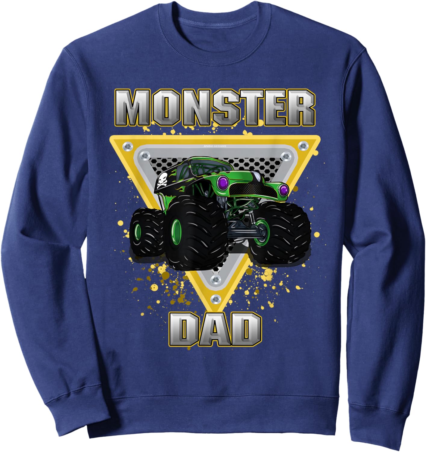 Monster Truck Dad Sweatshirt - Sweatshirt | Navy