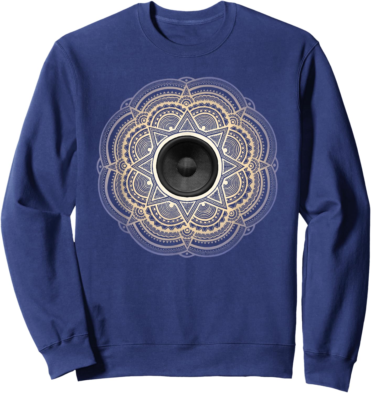 Subwoofer Mandala - Music Sweatshirt - Sweatshirt | Navy