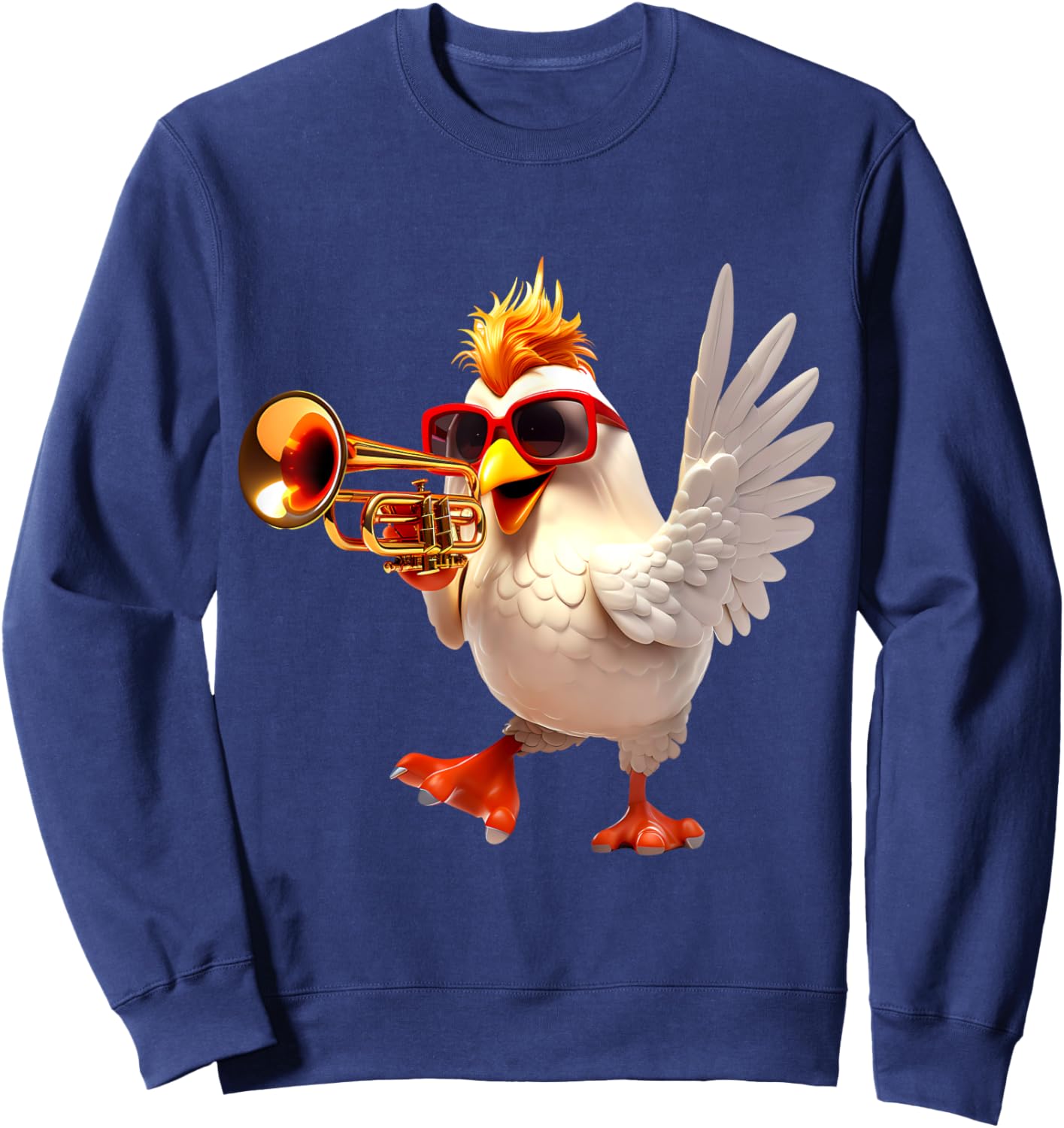 Chicken Trumpet Sweatshirt - Sweatshirt | Navy