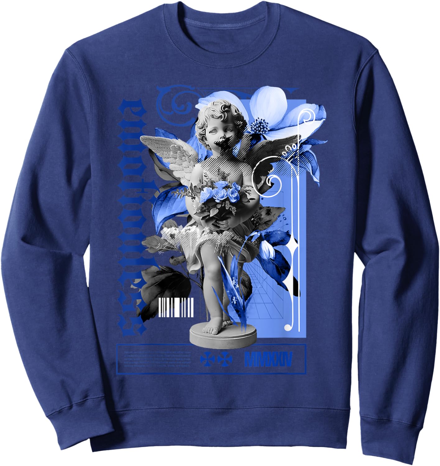 Emotionless Foamposite One Royal Matching Women Sweatshirt - Sweatshirt | Navy