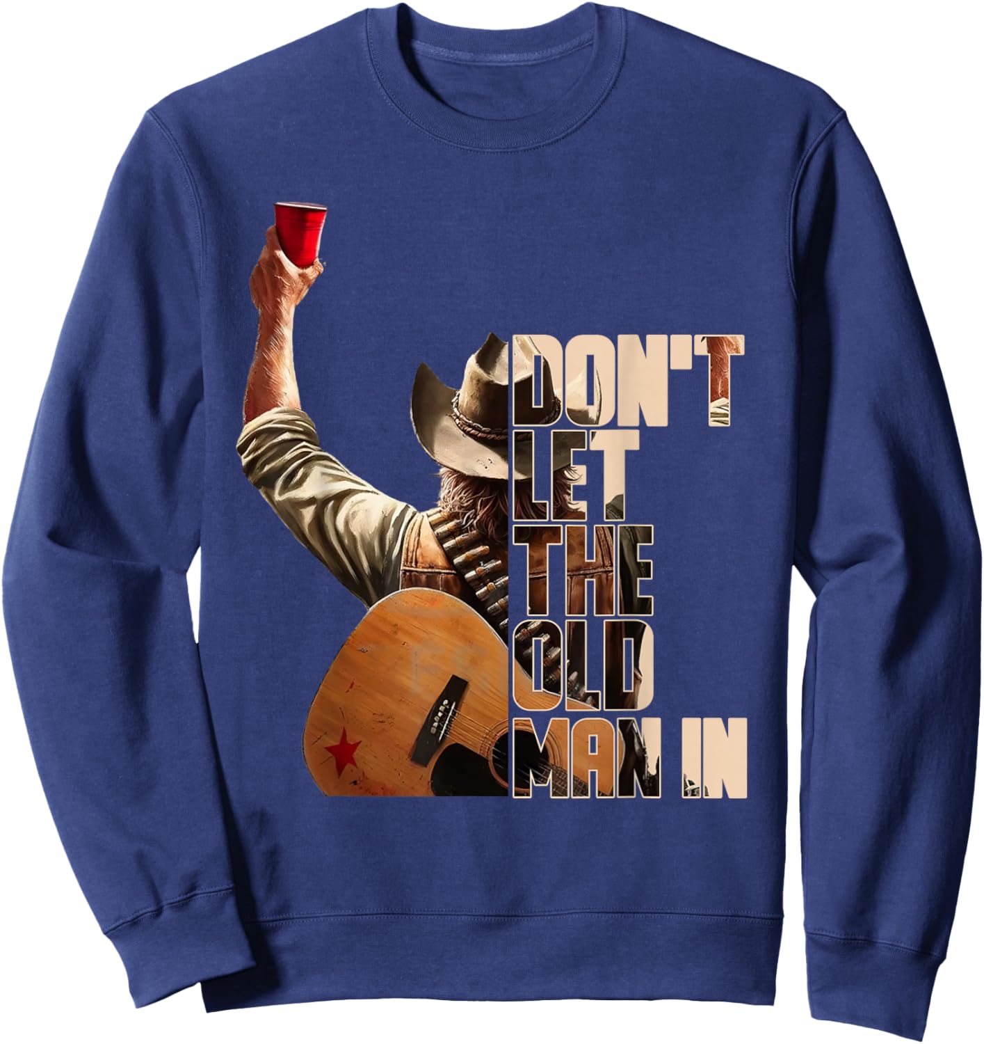 Don't LET The Old Man in Black Version Sweatshirt - Sweatshirt | Navy