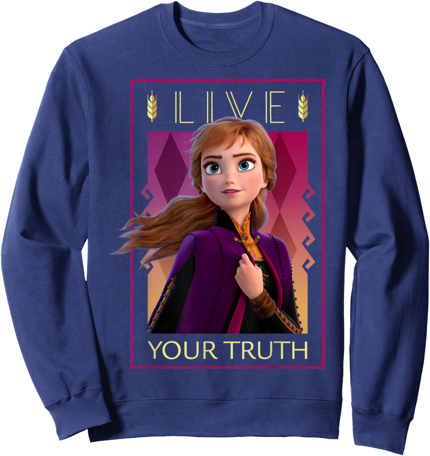 Disney Frozen 2 Live Your Truth Poster Sweatshirt - Sweatshirt | Navy