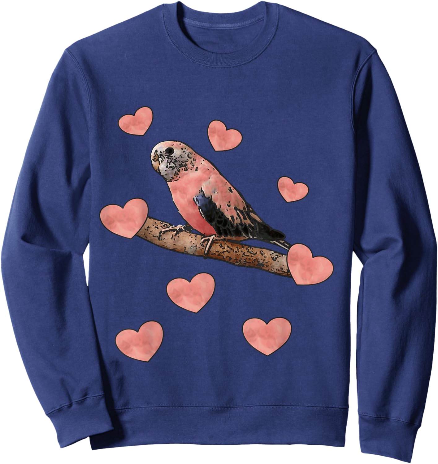 Bourke parakeet love Sweatshirt - Sweatshirt | Navy