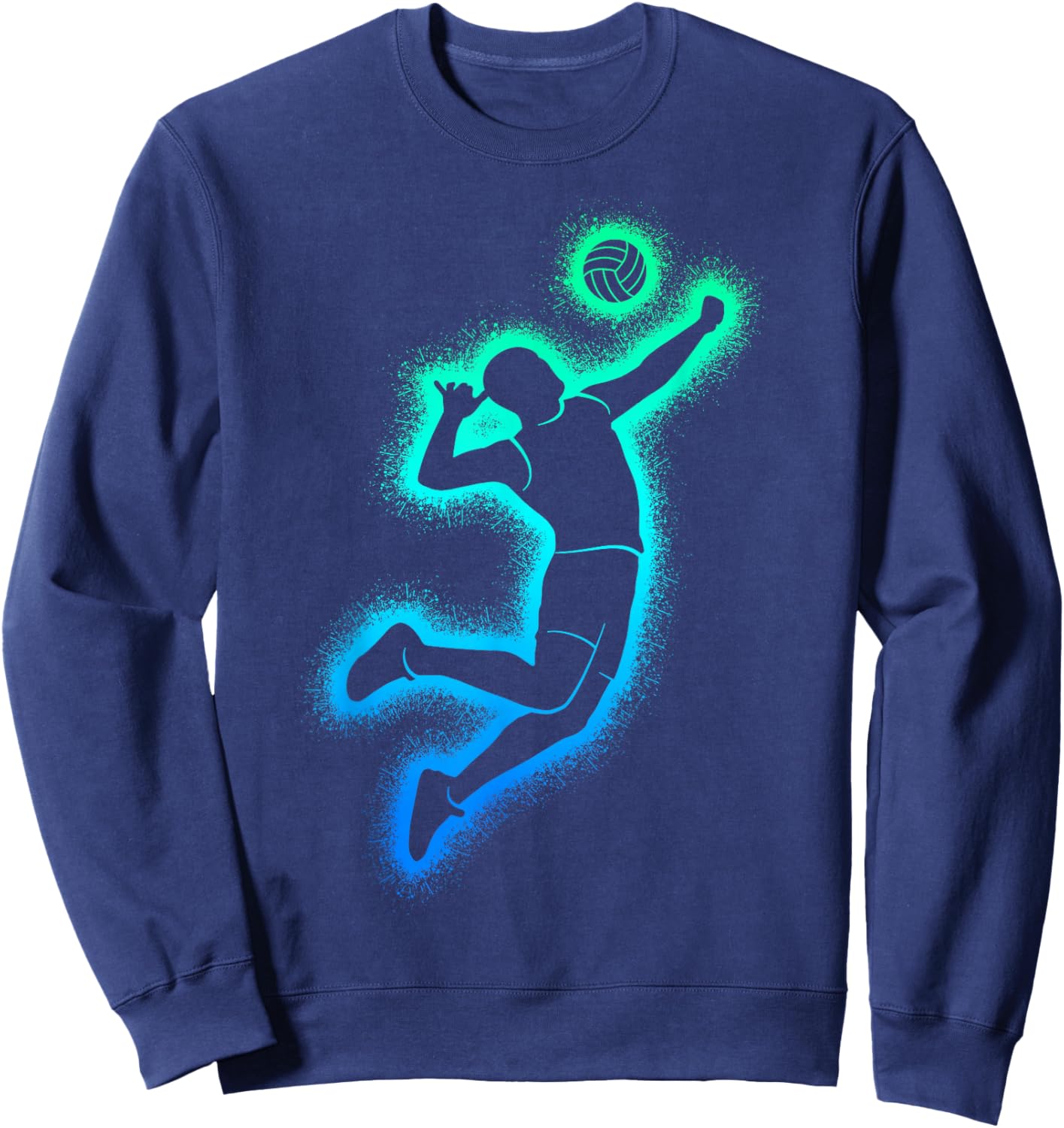 Volleyball Spieler Männer Jungen Volleyballer Sweatshirt - Sweatshirt | Navy
