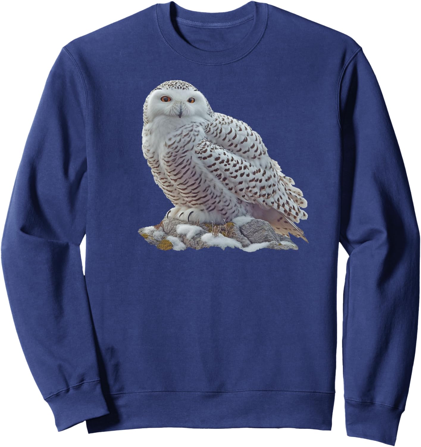 Bird Series. Snowy Owl. Sweatshirt - Sweatshirt | Navy