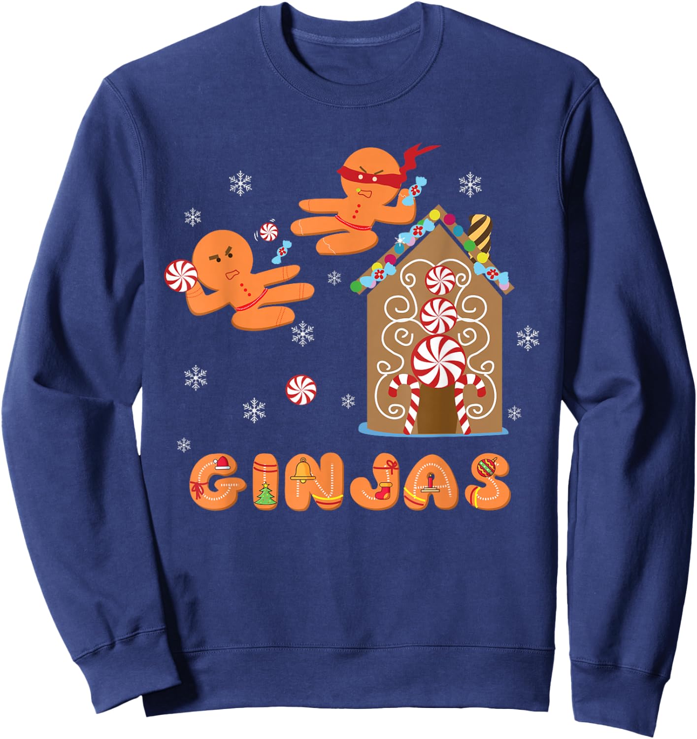 Good World Men's Black Cotton Polyester Martial Arts Christmas Sweatshirt - Sweatshirt | Navy