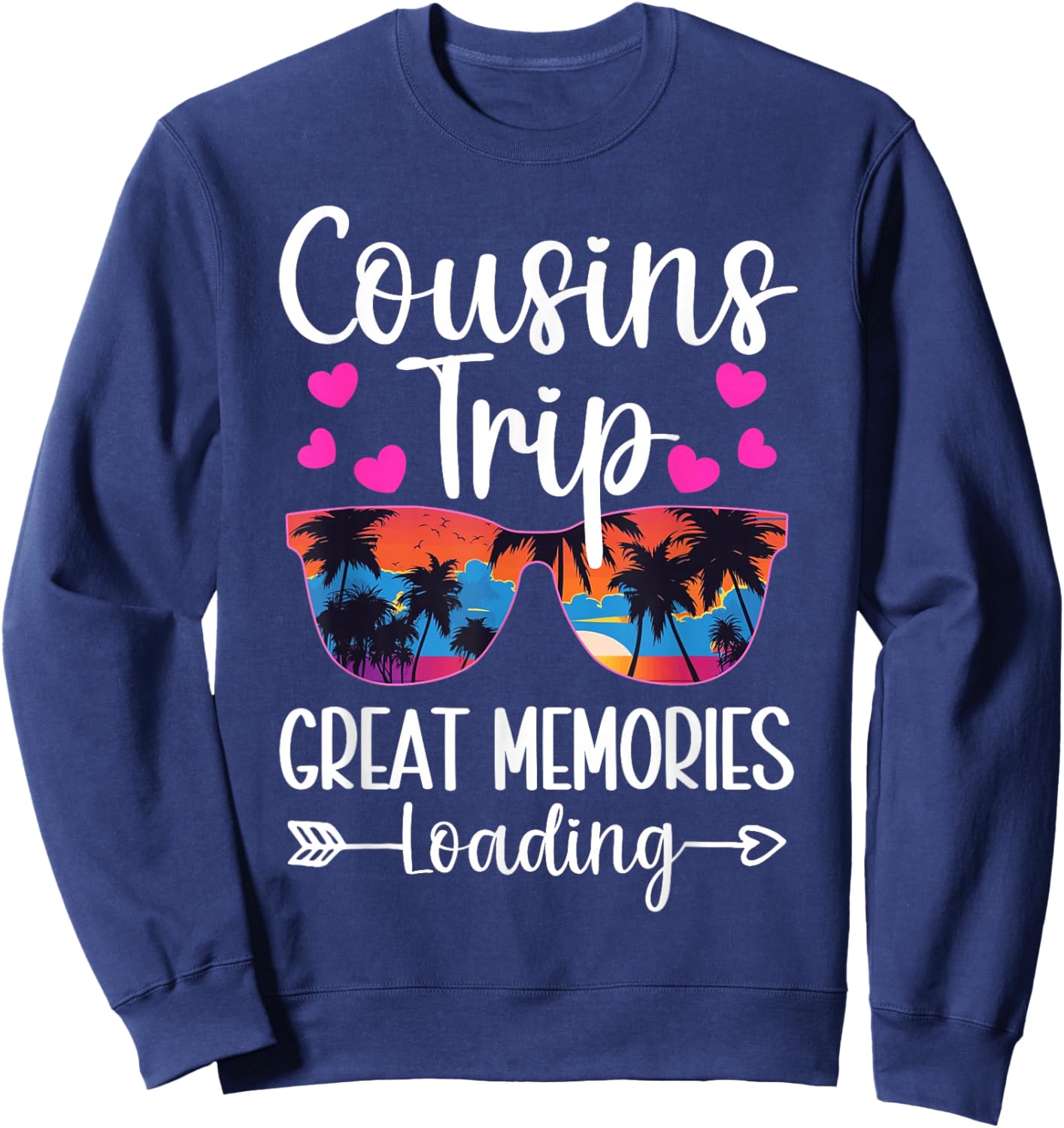 Kids Cousin Cruise Summer Vacation Memories Trip Cousin Crew Sweatshirt - Sweatshirt | Navy