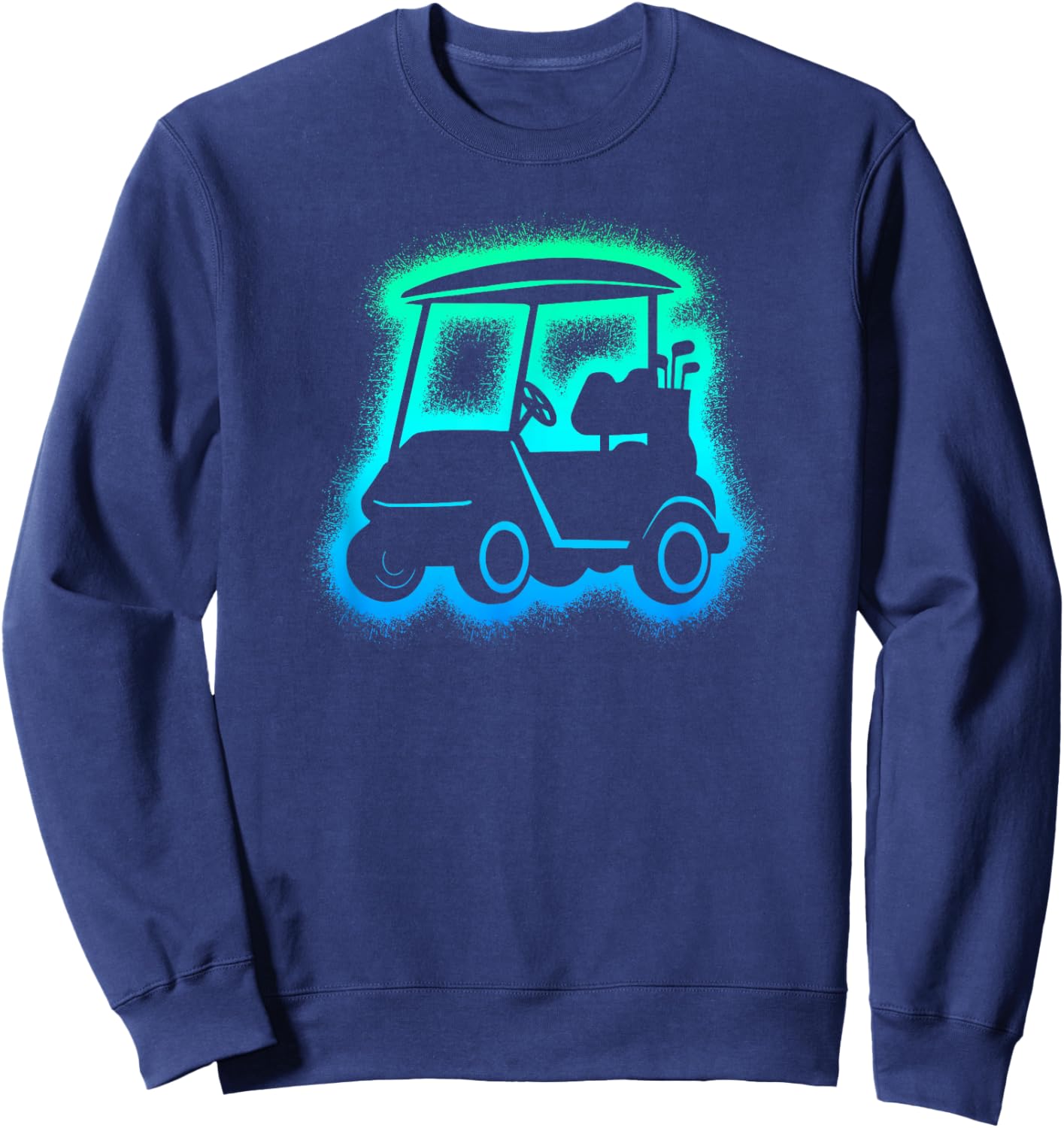 Golf Cart Golfer Kids Men Boys Golfing Sweatshirt - Sweatshirt | Navy