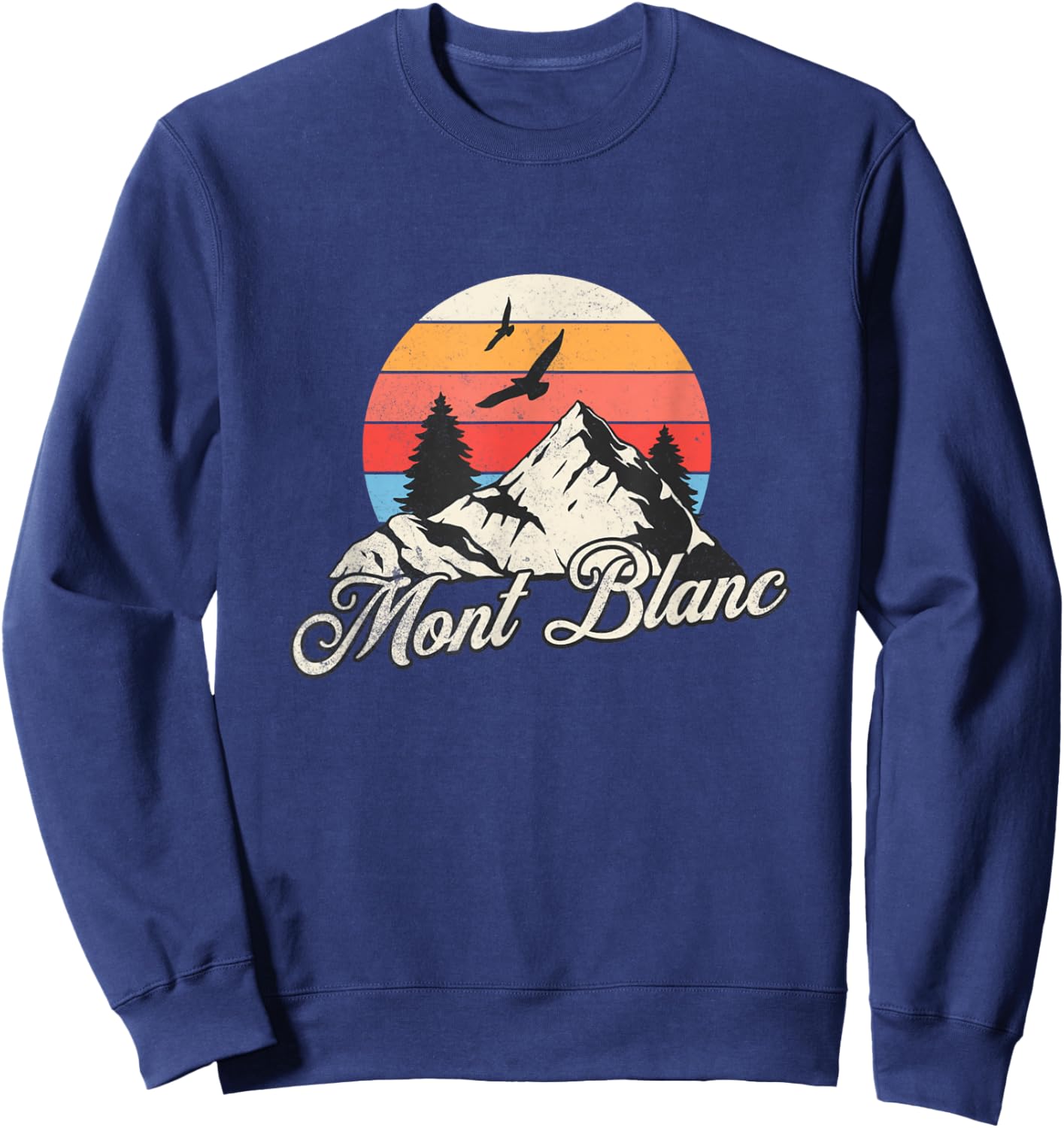 Mont Blanc Souvenir / Mont Blanc , Black, S Sweatshirt - Sweatshirt | Navy