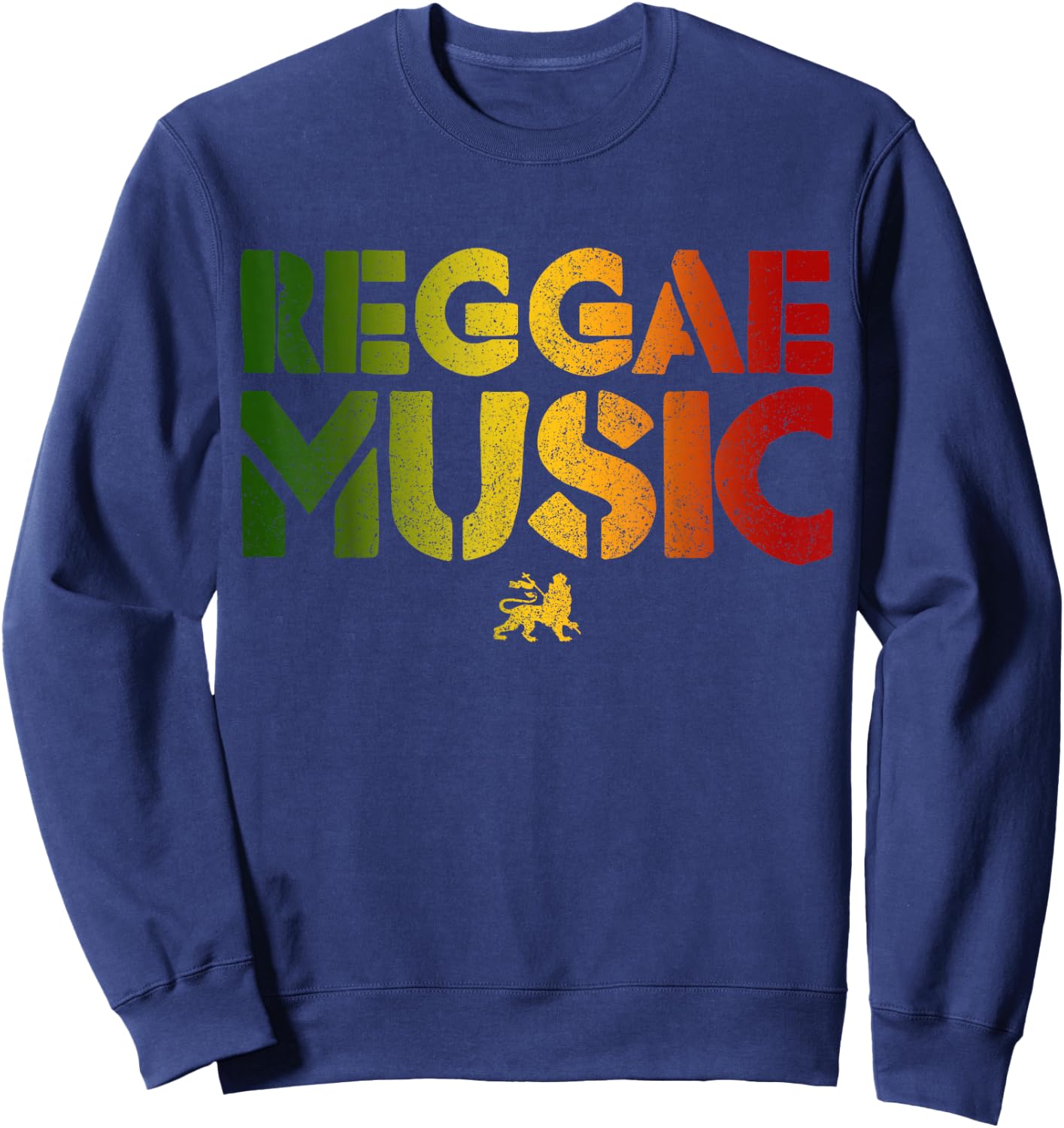 Reggae Music Rastafari Rasta Jamaica Gift Sweatshirt - Sweatshirt | Navy