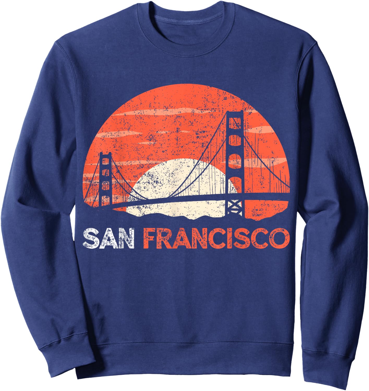 San Francisco California Golden Gate Bridge Small Sweatshirt - Sweatshirt | Navy