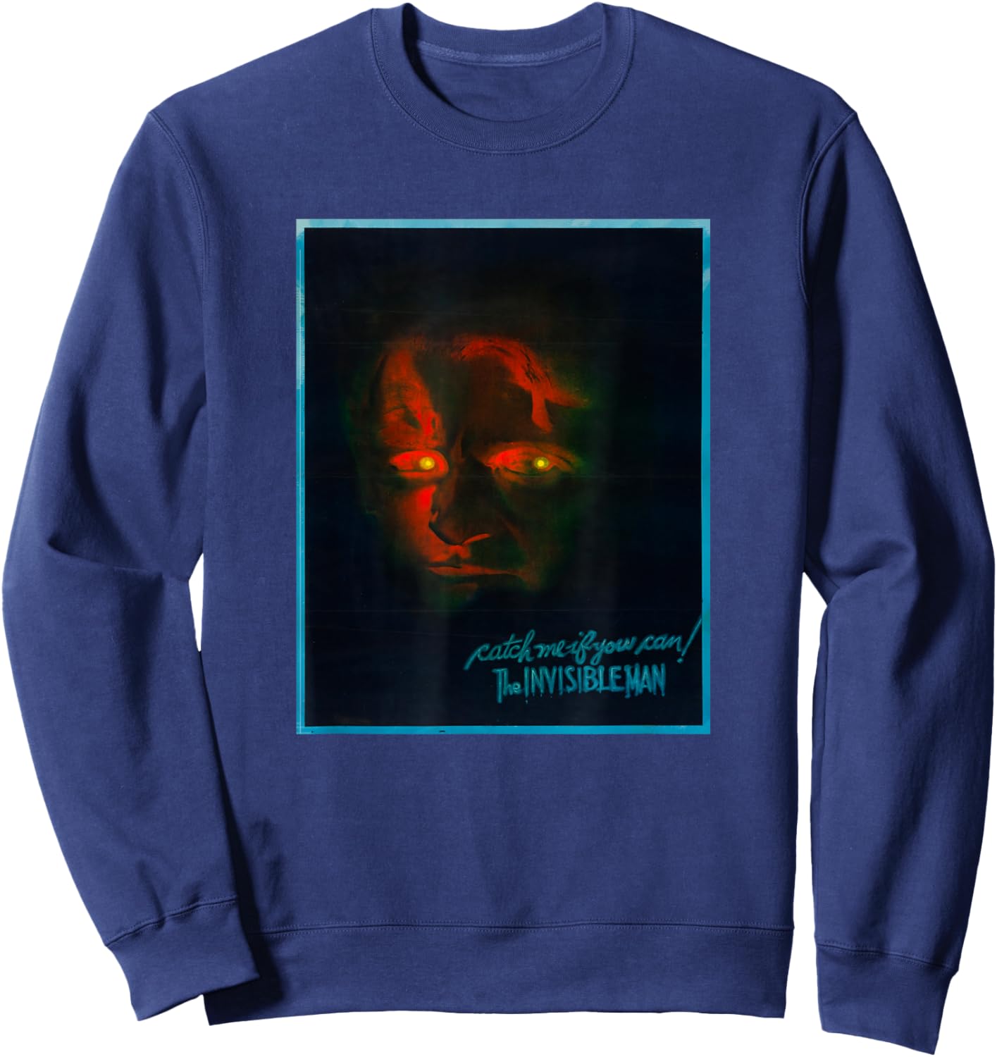 The Invisible Man H.G. Wells Cinema Poster Sweatshirt - Sweatshirt | Navy