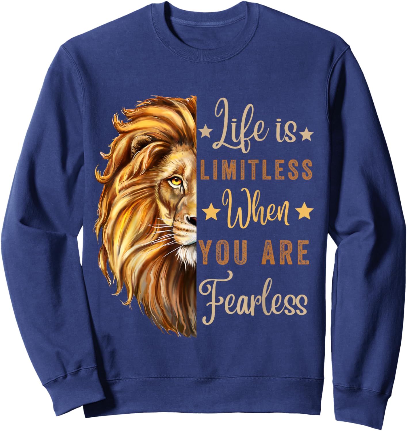 August Birthday Zodiac Leo Season Lion Motivation Men Women Sweatshirt - Sweatshirt | Navy