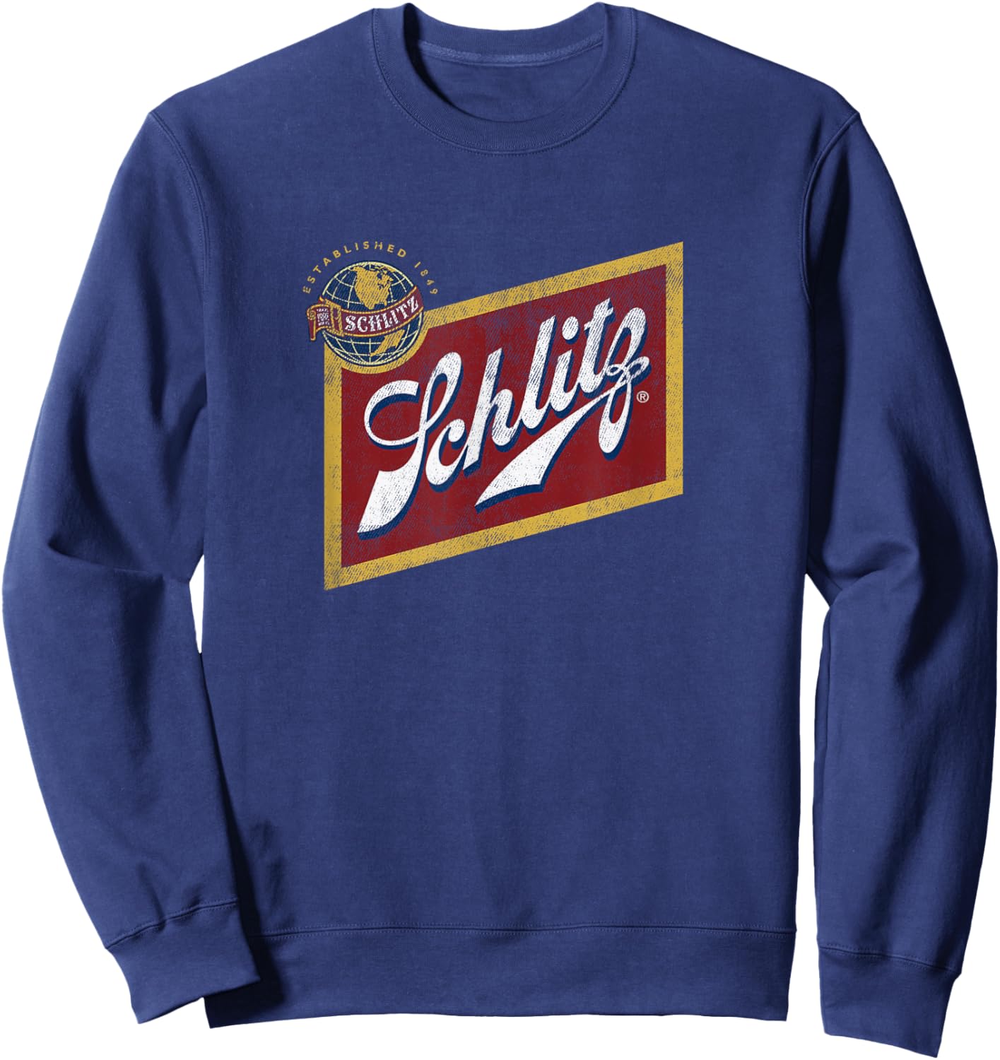 Schlitz Vintage Style - Logo Sweatshirt - Sweatshirt | Navy