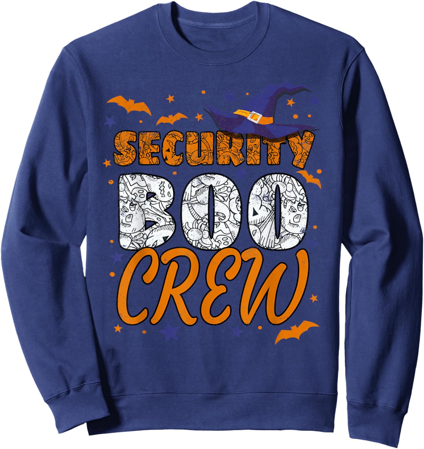 Security Boo Crew Halloween Guard Matching Sweatshirt - Sweatshirt | Navy