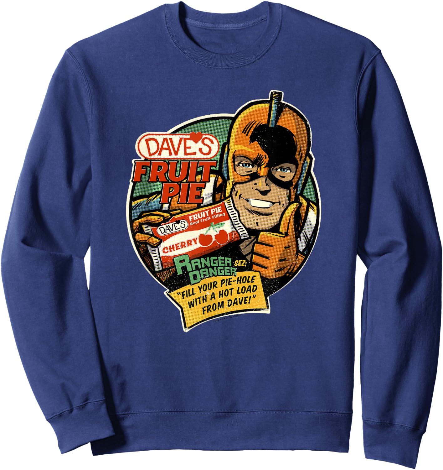 Clerks III Dave's Fruit Pie Ranger Danger Vintage Sweatshirt - Sweatshirt | Navy