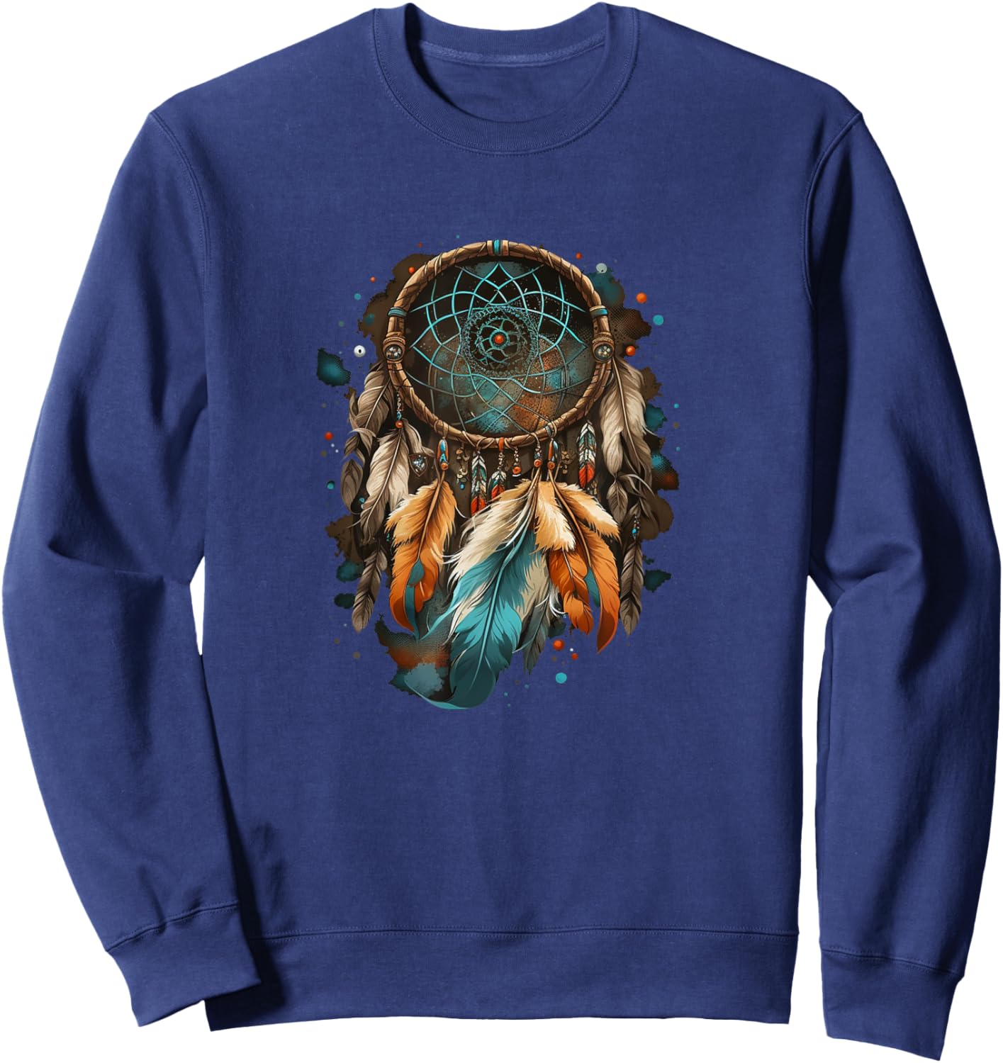 Native American Dreamcatcher Indian Design Sweatshirt - Sweatshirt | Navy