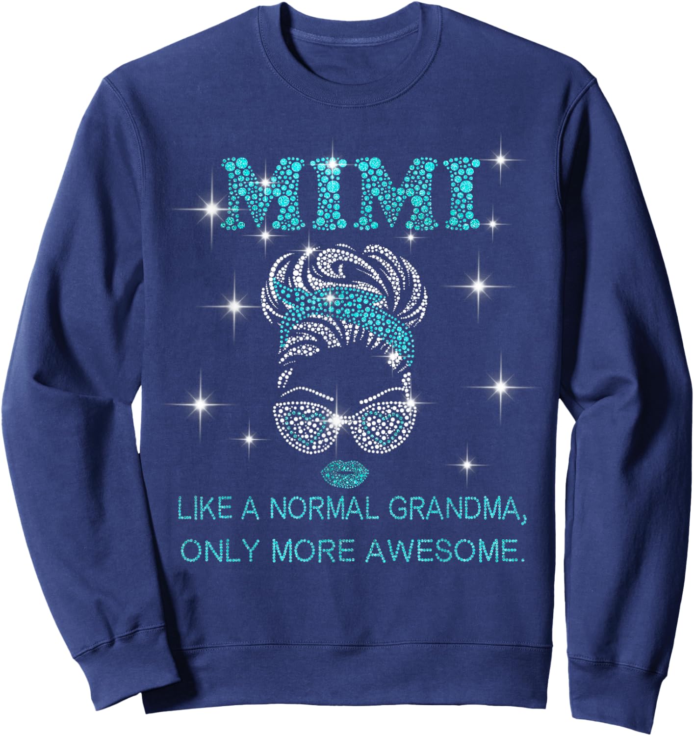 Mimi like a normal Grandma only more Awesome, Love Mimi Sweatshirt - Sweatshirt | Navy