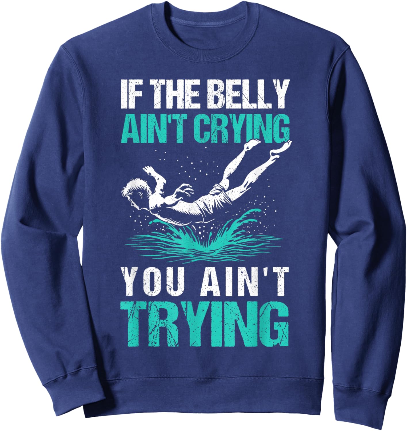 Bellyflop Belly Flop Sweatshirt - Sweatshirt | Navy