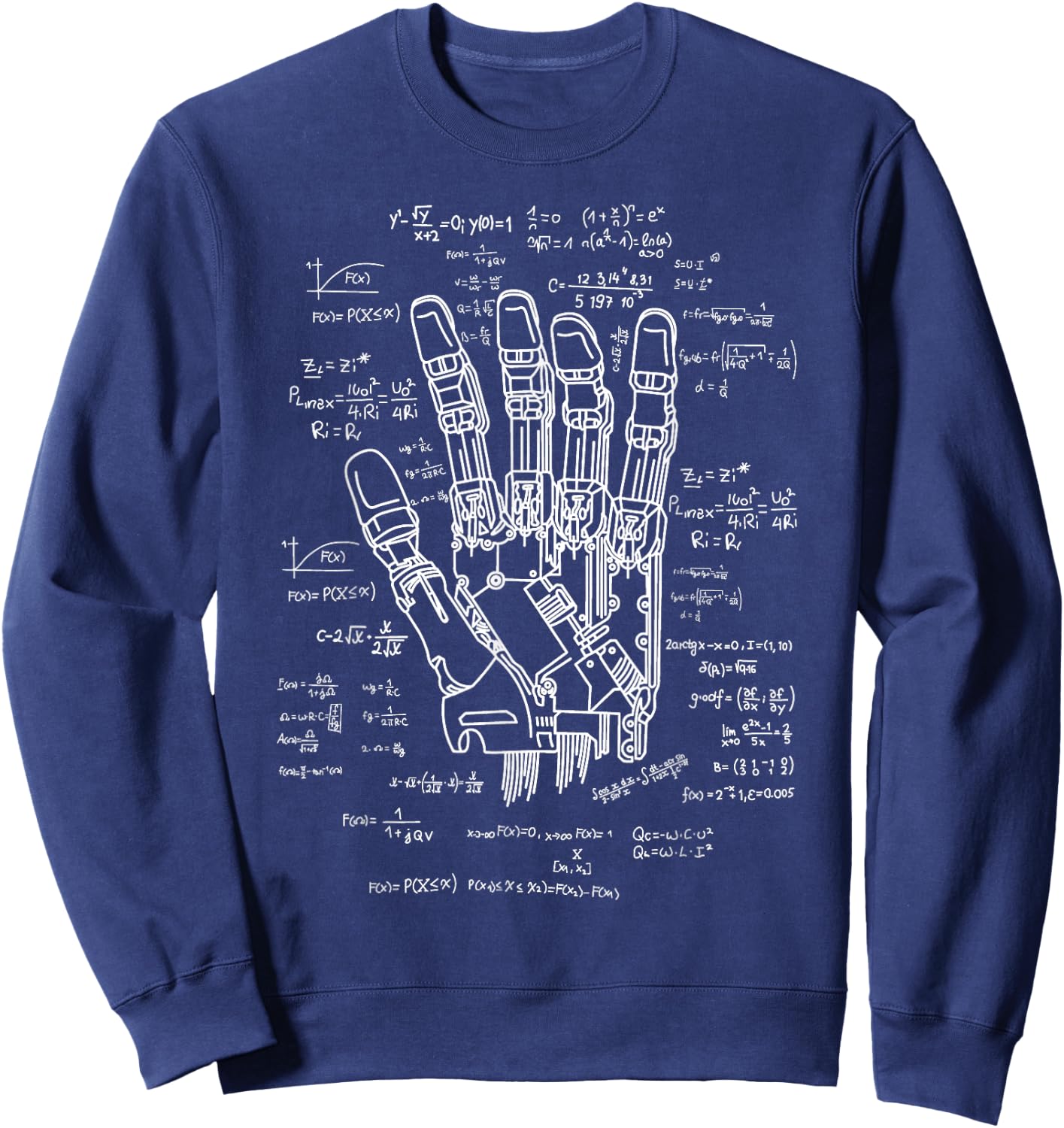 Robot Engineer Formula Collection - Robotics Math AI Gift Sweatshirt - Sweatshirt | Navy