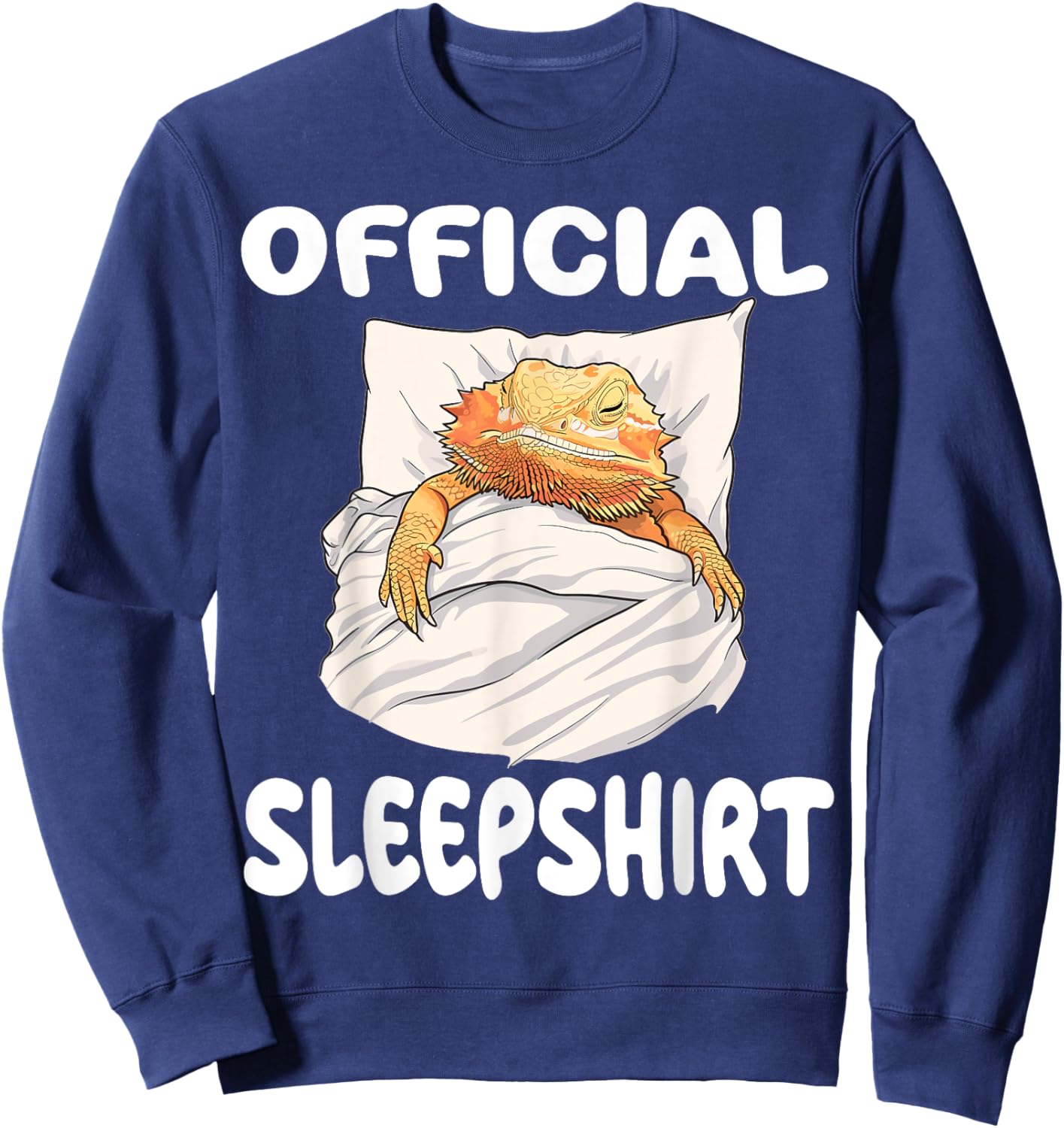 Bearded Dragon Official Sleepshirt Pajamas Nightgown Sweatshirt - Sweatshirt | Navy