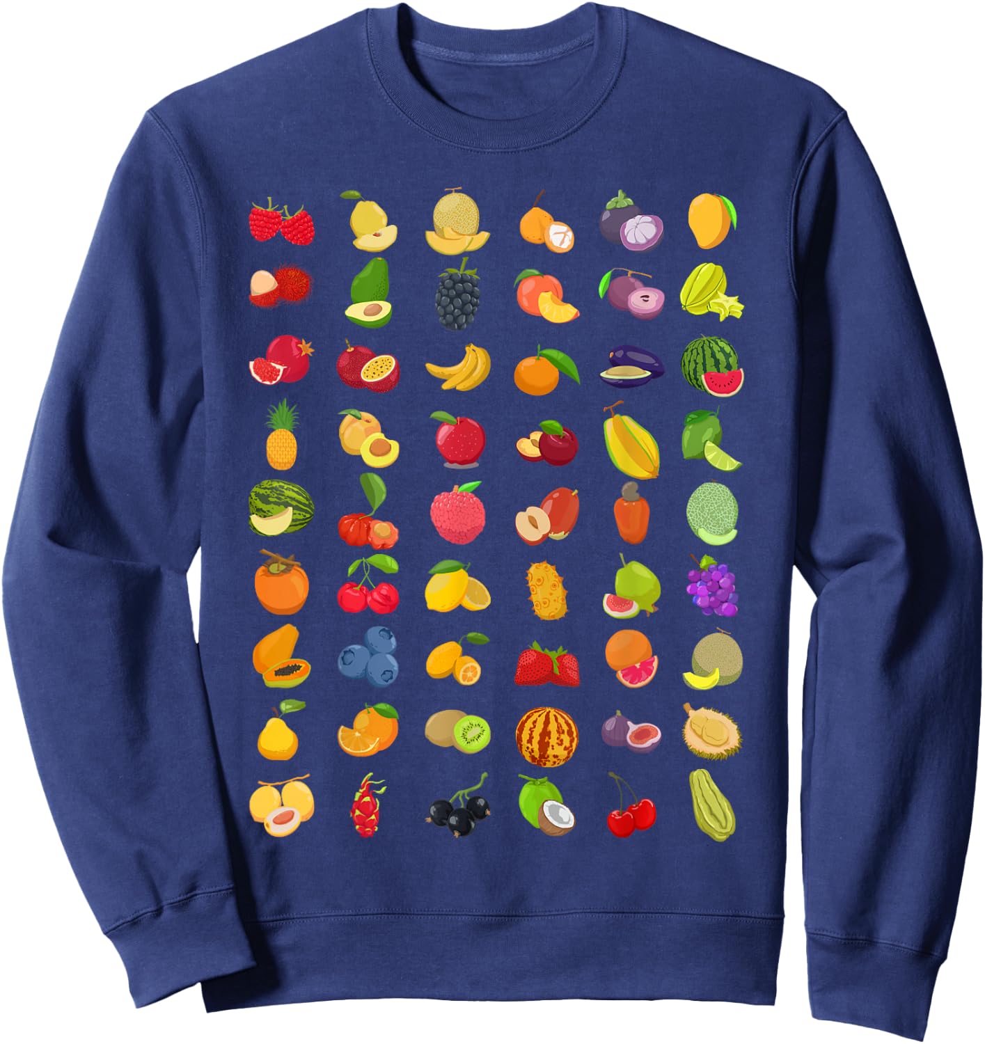 Many Different Fruits Sweatshirt - Sweatshirt | Navy