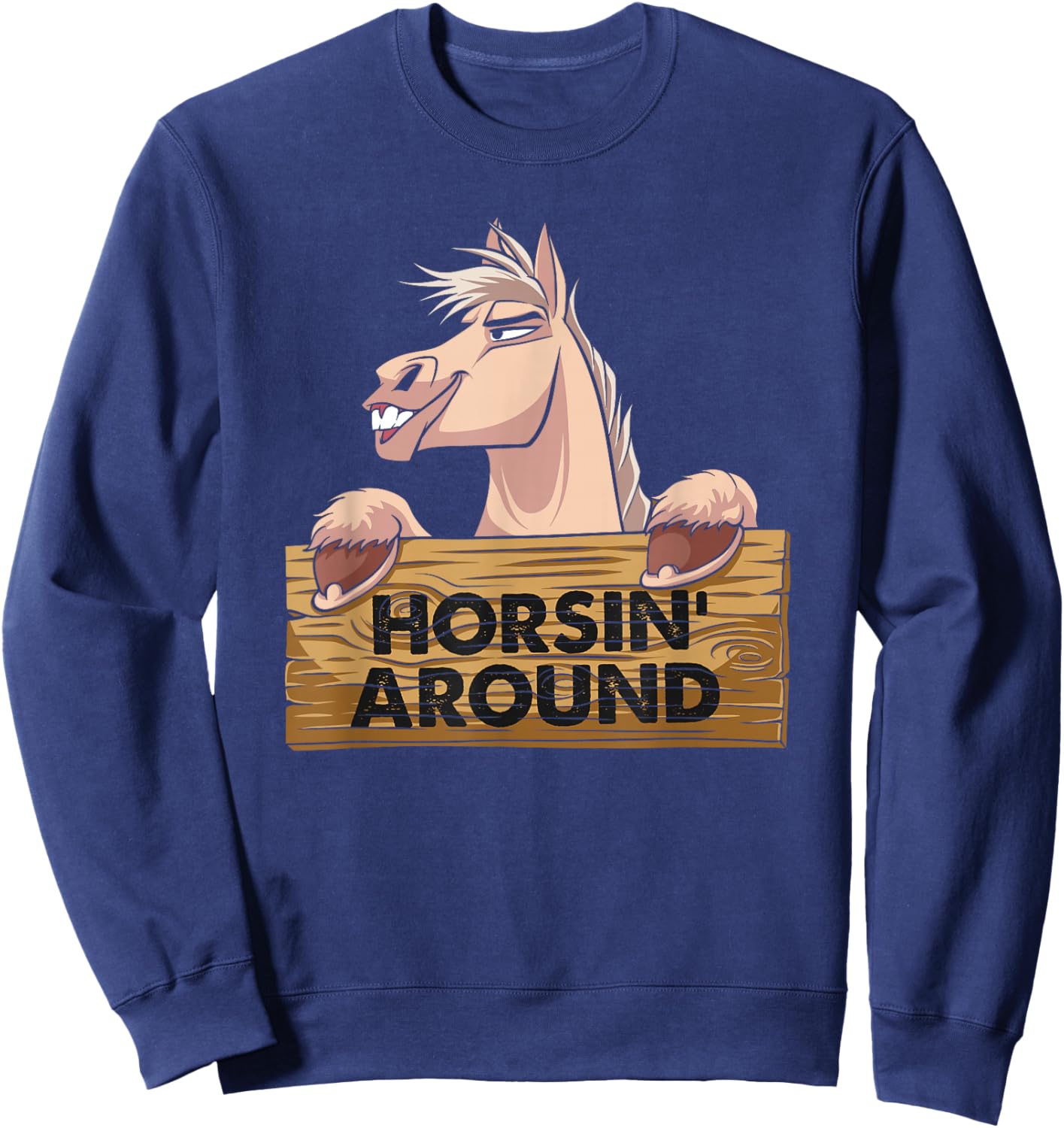 Funny Horsin Around - Horse Lover Sweatshirt - Sweatshirt | Navy