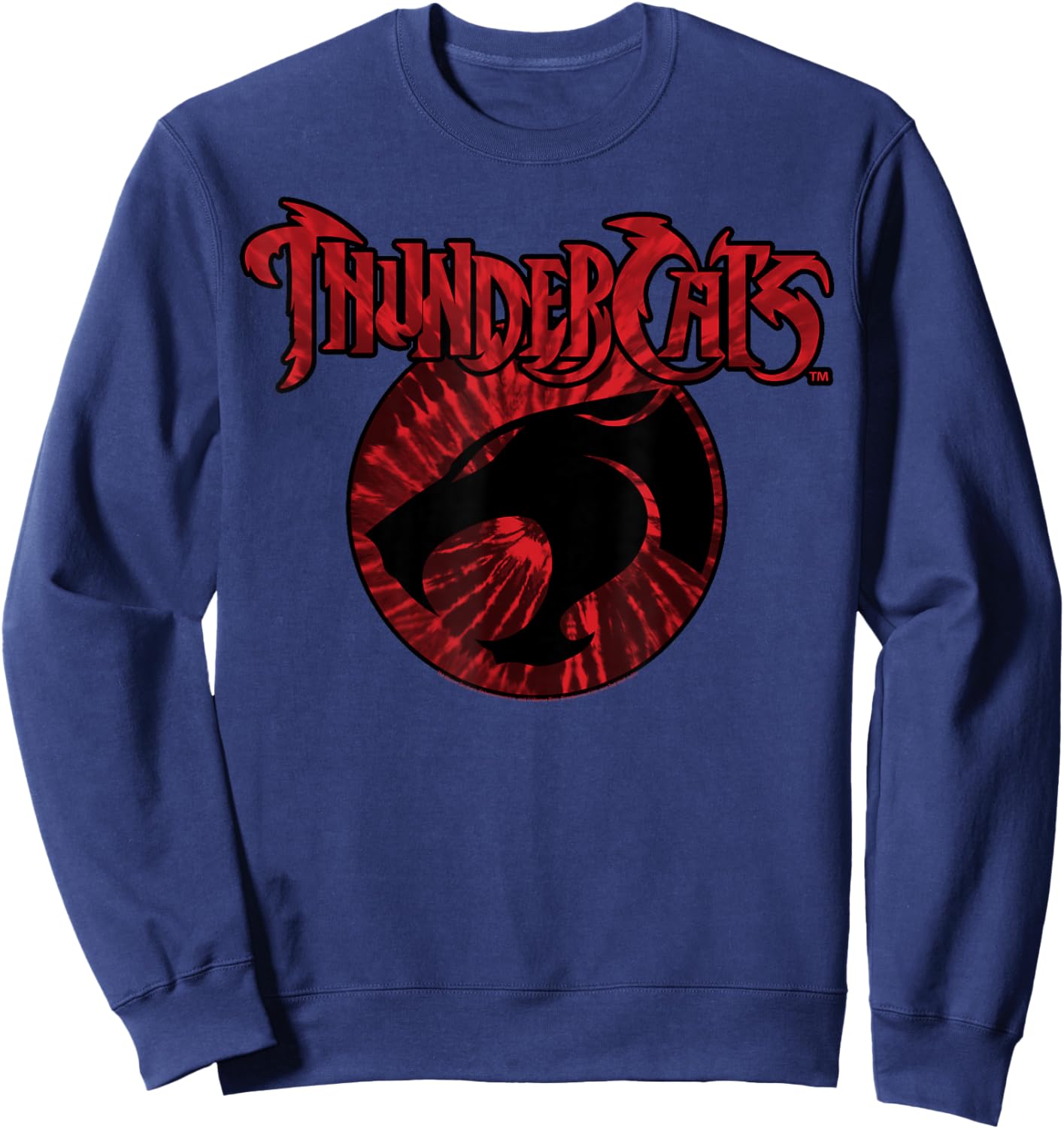 Thundercats Red Tie Dye Logo Small Sweatshirt - Sweatshirt | Navy