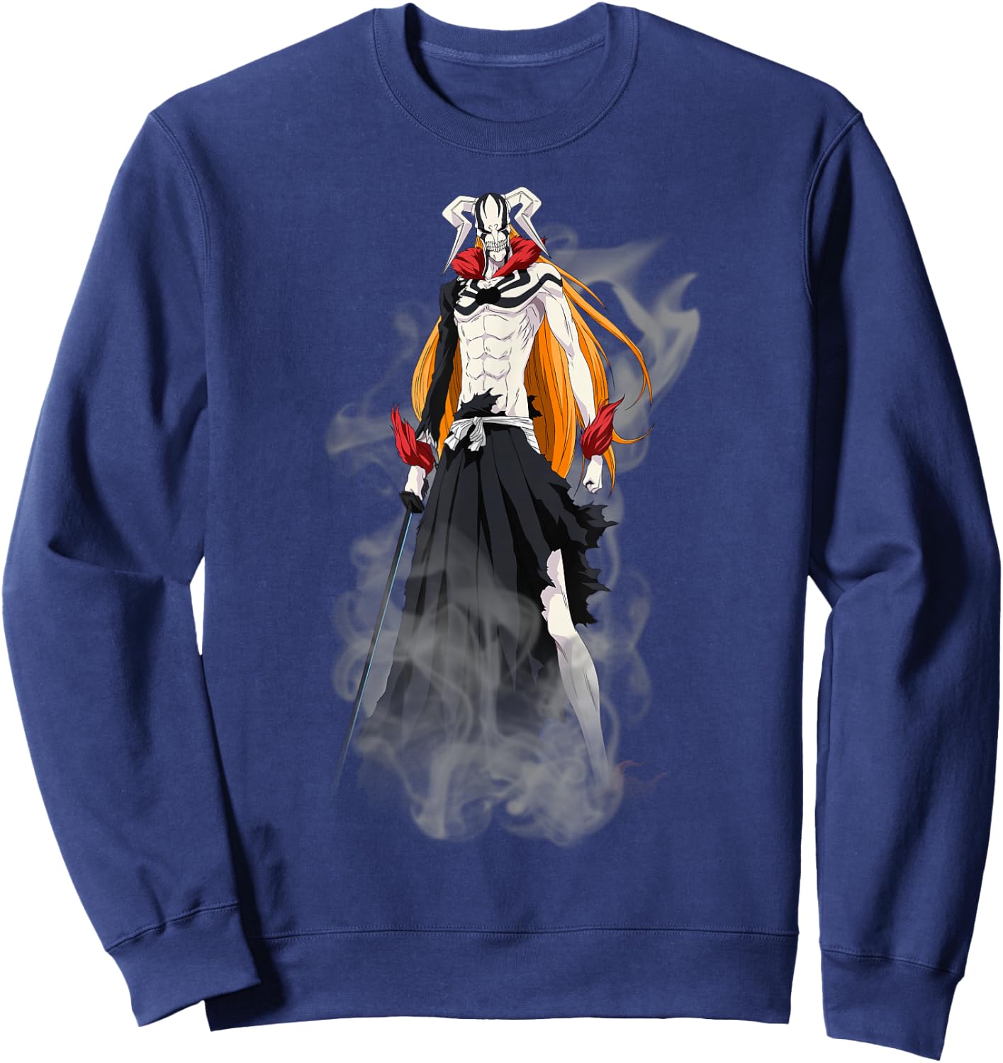 Bleach New Hollow Ichigo Creepy Form Anime Sweatshirt - Sweatshirt | Navy