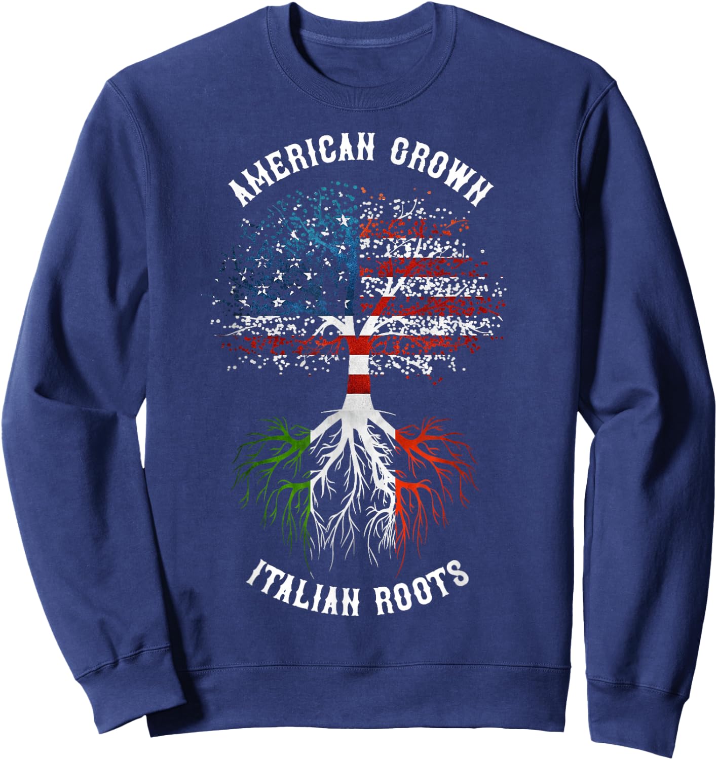 Italian American Roots Sweatshirt - Sweatshirt | Navy