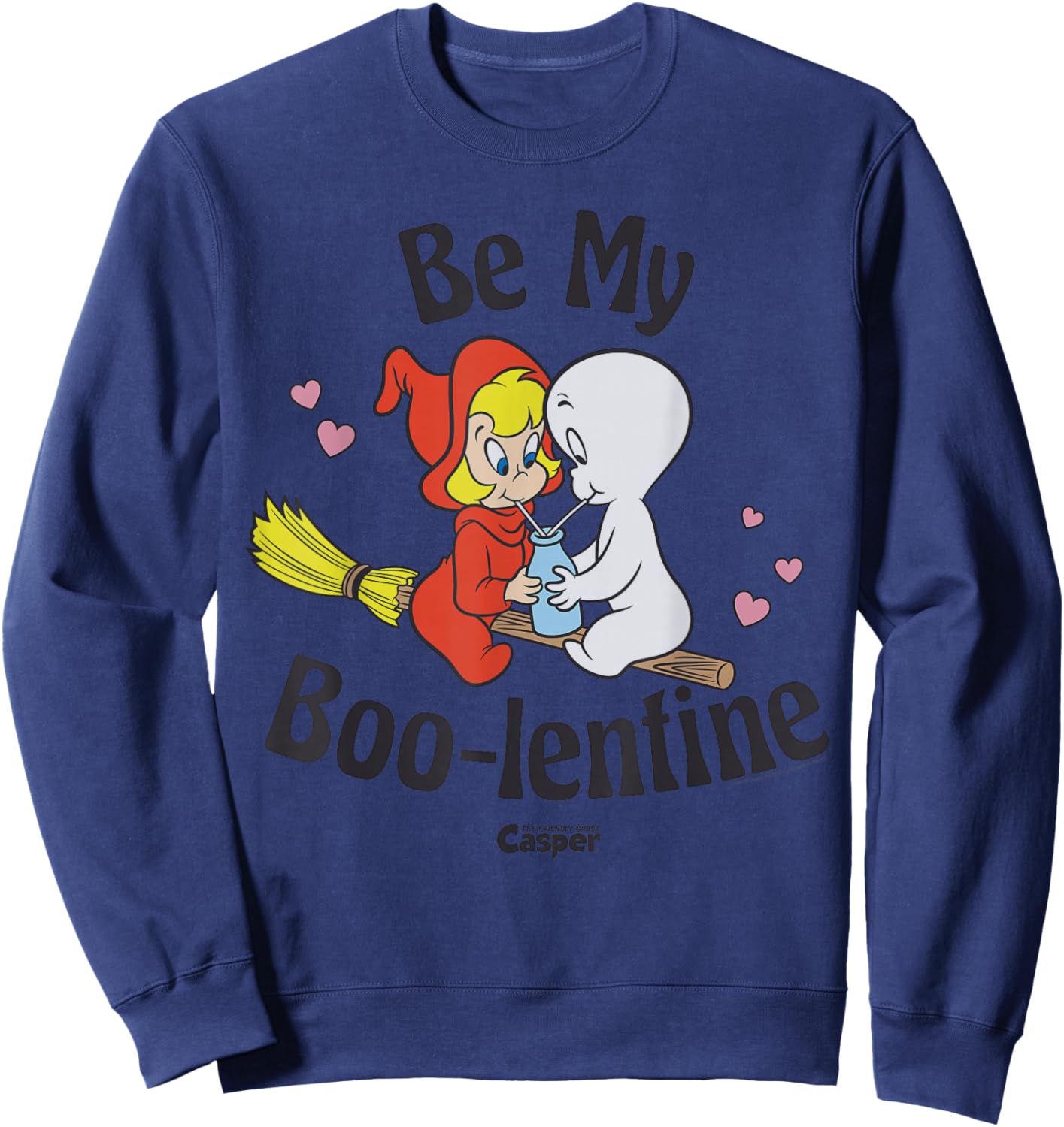 Casper The Friendly Ghost Valentine's Day Boo-lentine Sweatshirt - Sweatshirt | Navy