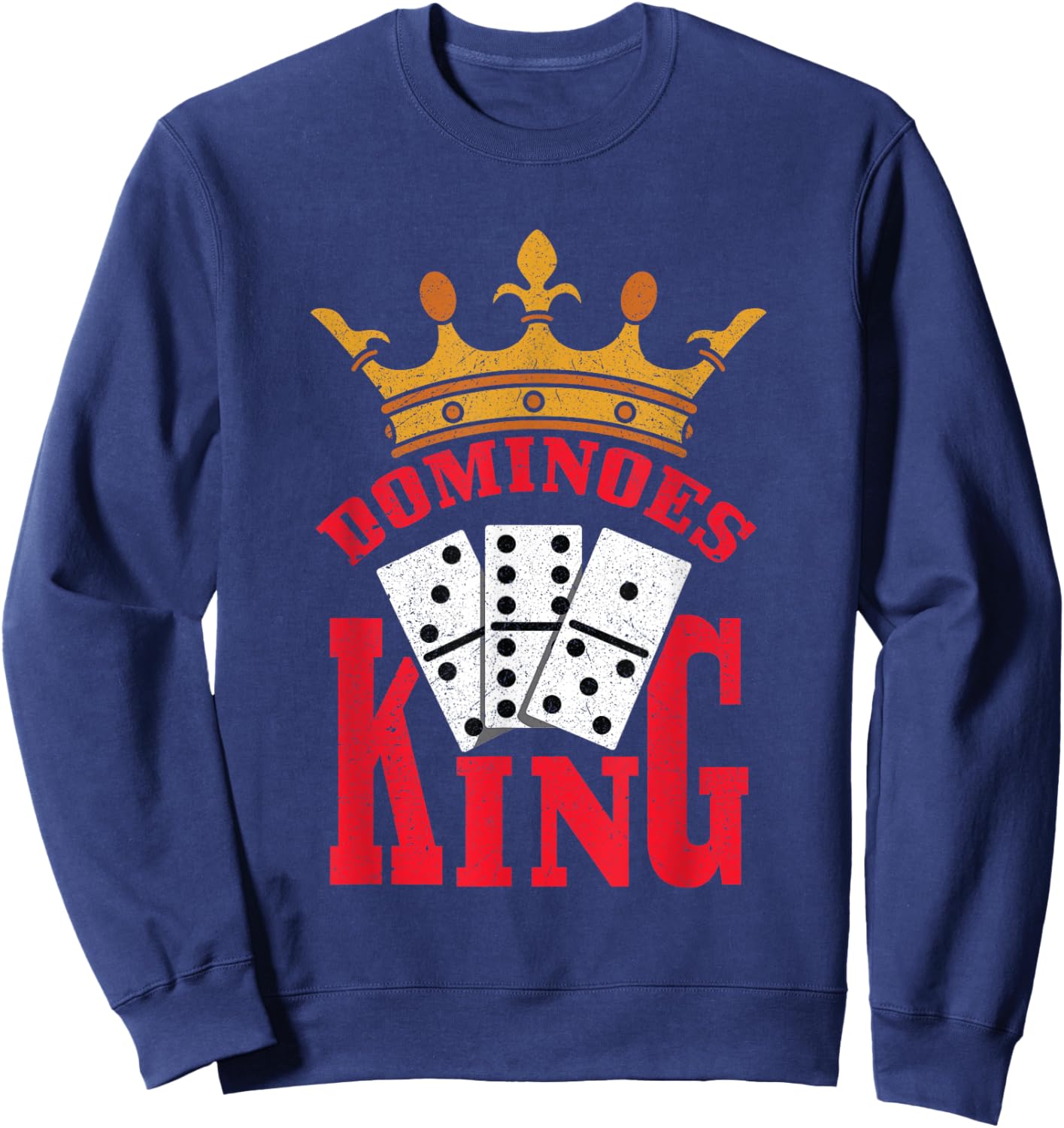 Dominoes King Sweatshirt - Sweatshirt | Navy