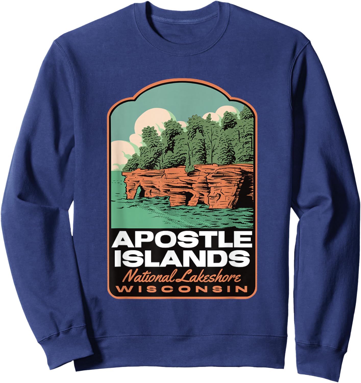Apostle Islands Wisconsin Sweatshirt - Sweatshirt | Navy