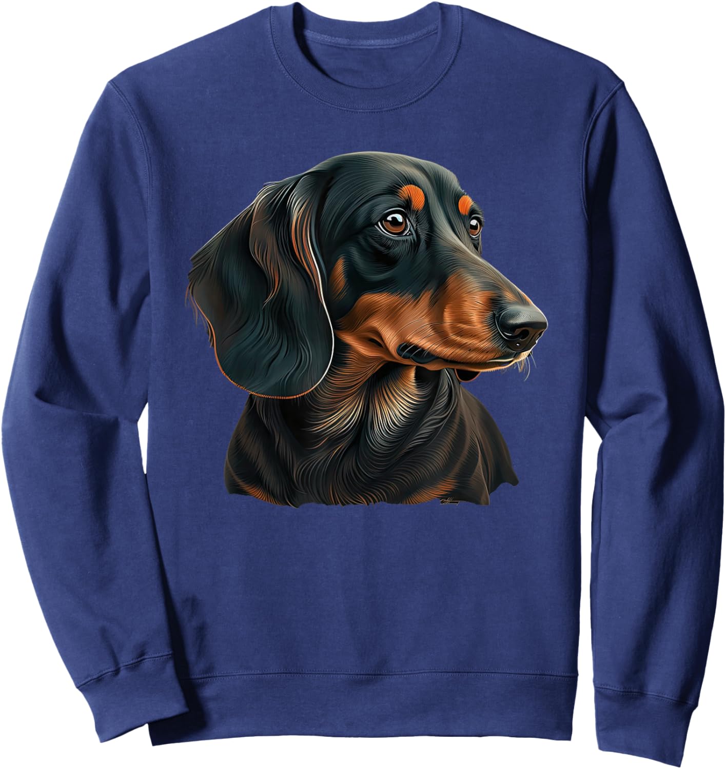 Funny Dachshund Cute Sweatshirt - Sweatshirt | Navy