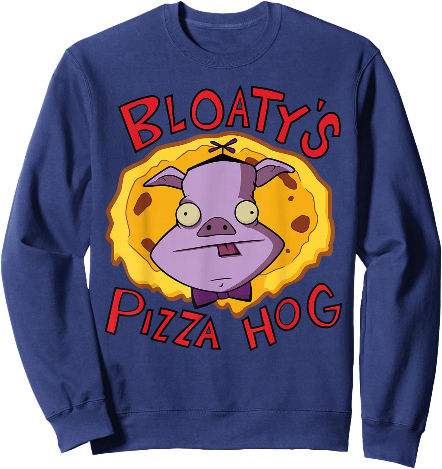 Invader Zim Bloaty's Pizza Hog Sweatshirt - Sweatshirt | Navy