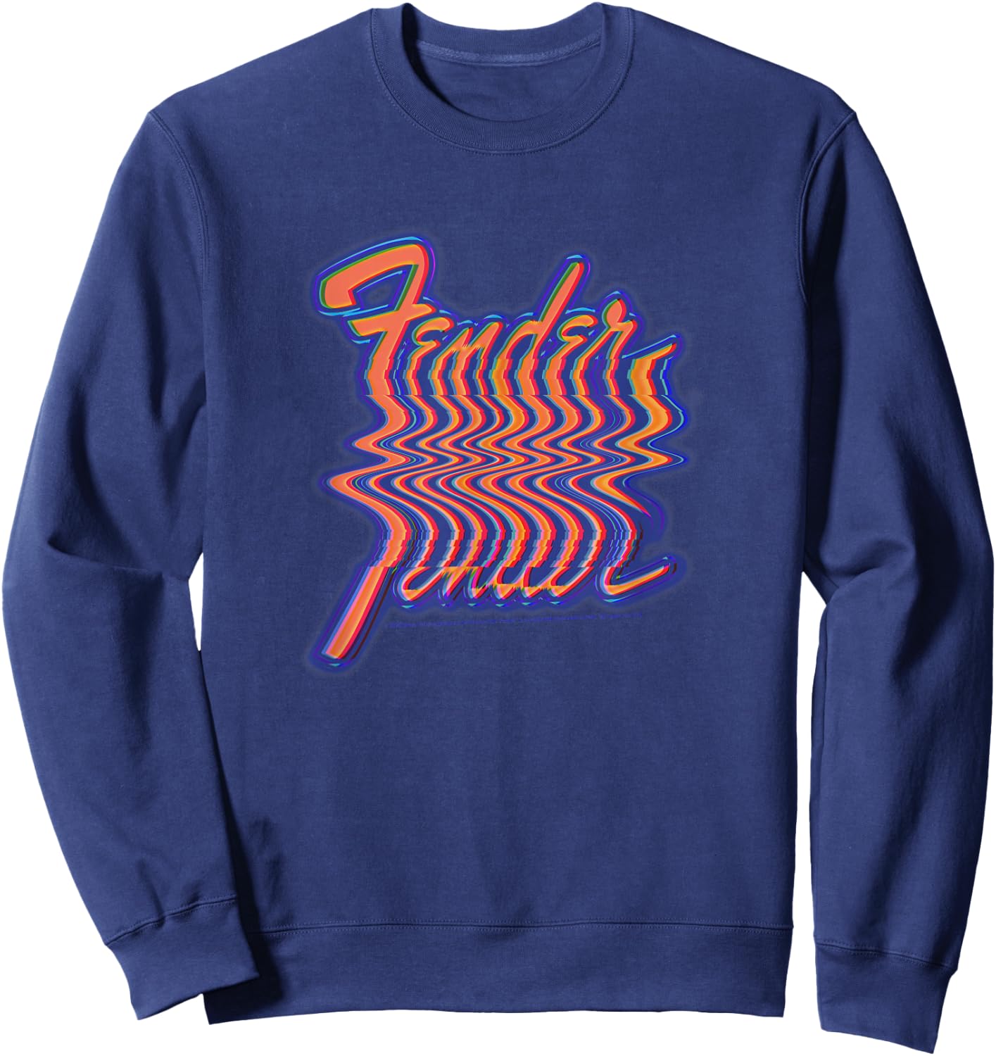 Fender VHS Blur Sweatshirt - Sweatshirt | Navy