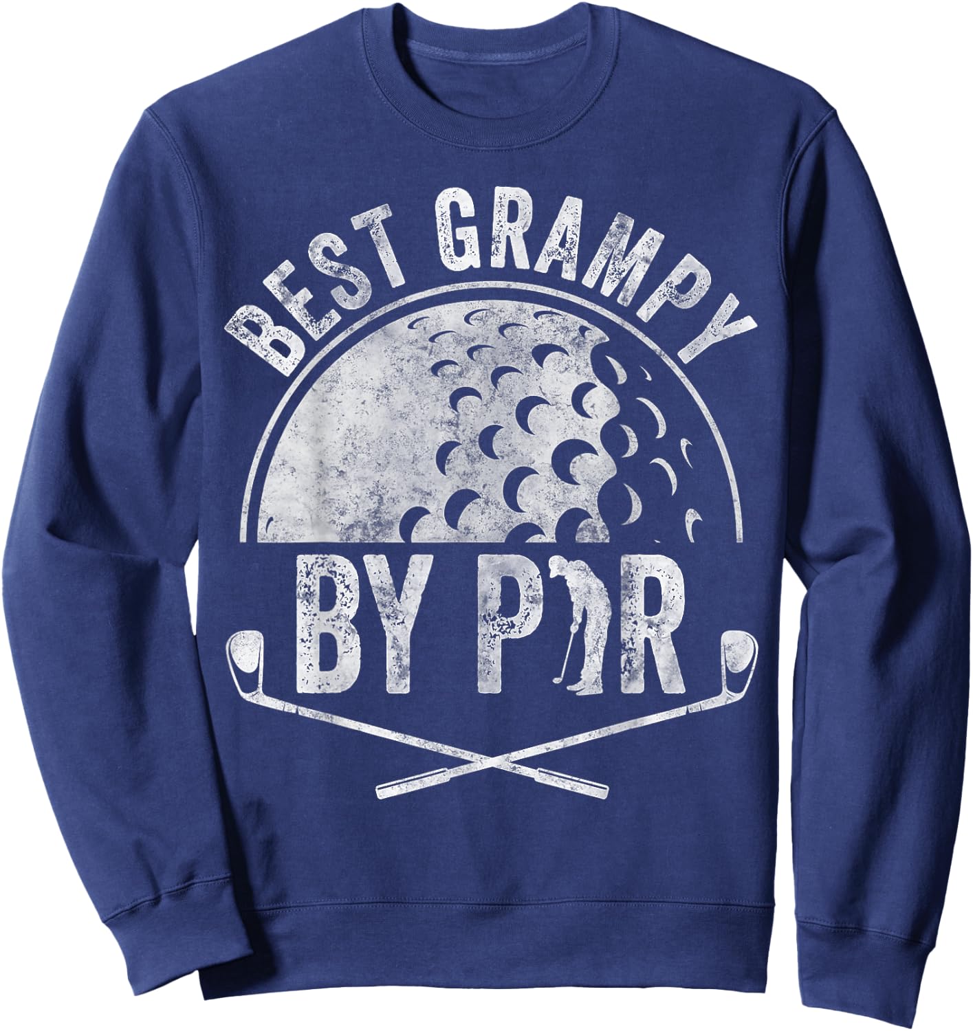 Best Grampy By Par Shirt Golf Lover Sports Golf Golfer Sweatshirt - Sweatshirt | Navy