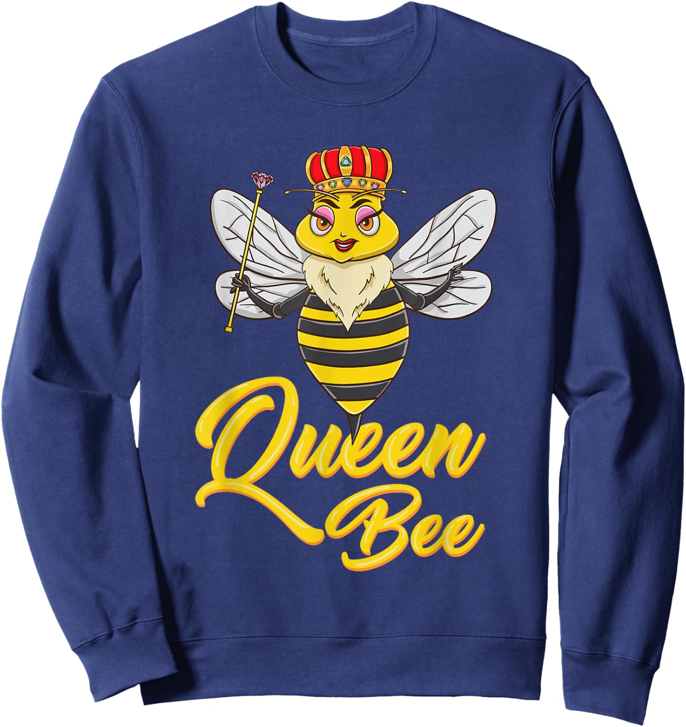 Queen Bee Beekeeper Gift Sweatshirt - Sweatshirt | Navy