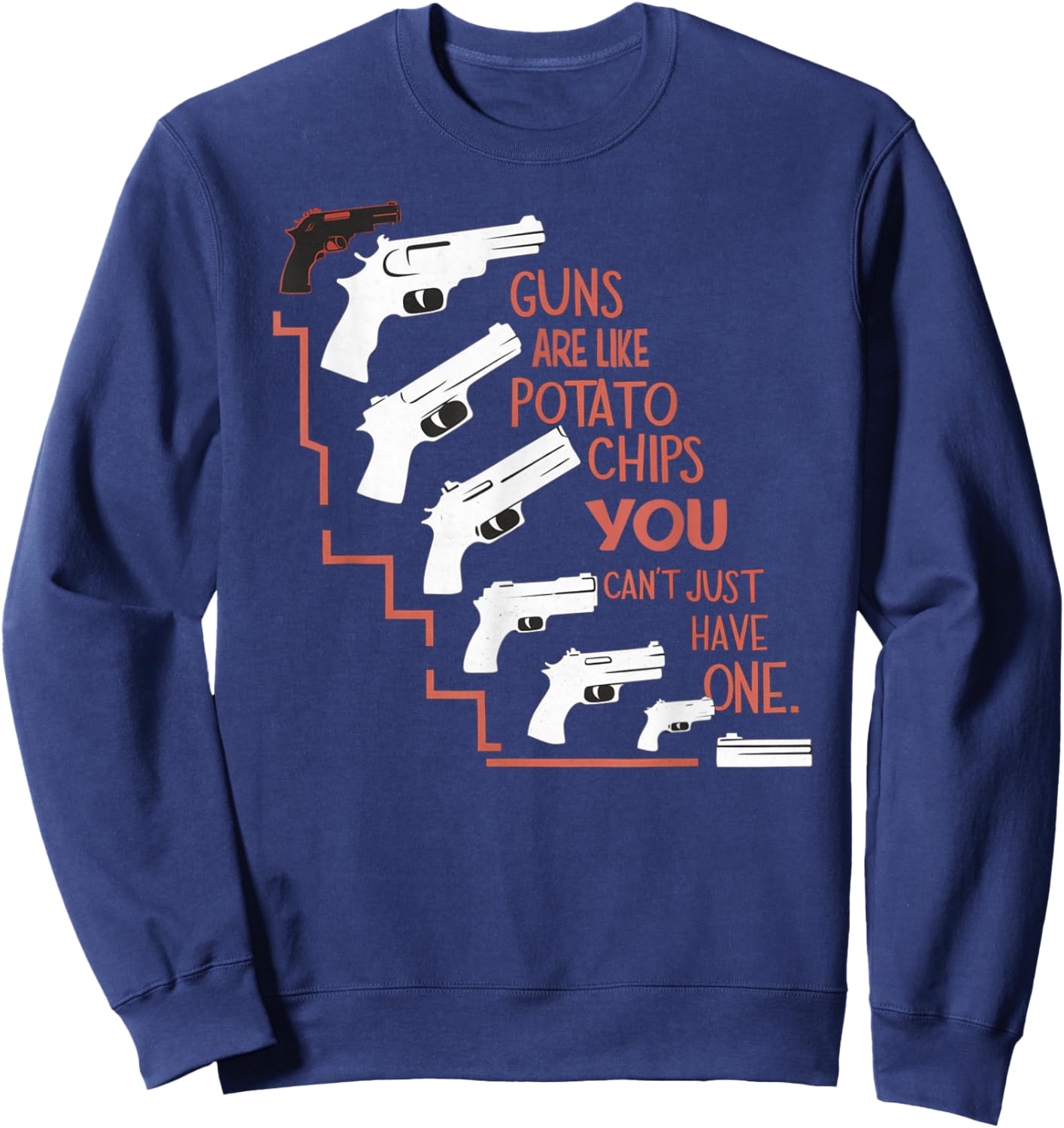 Firearm Saying Guns Collecting Machine Gun Quote Sweatshirt - Sweatshirt | Navy