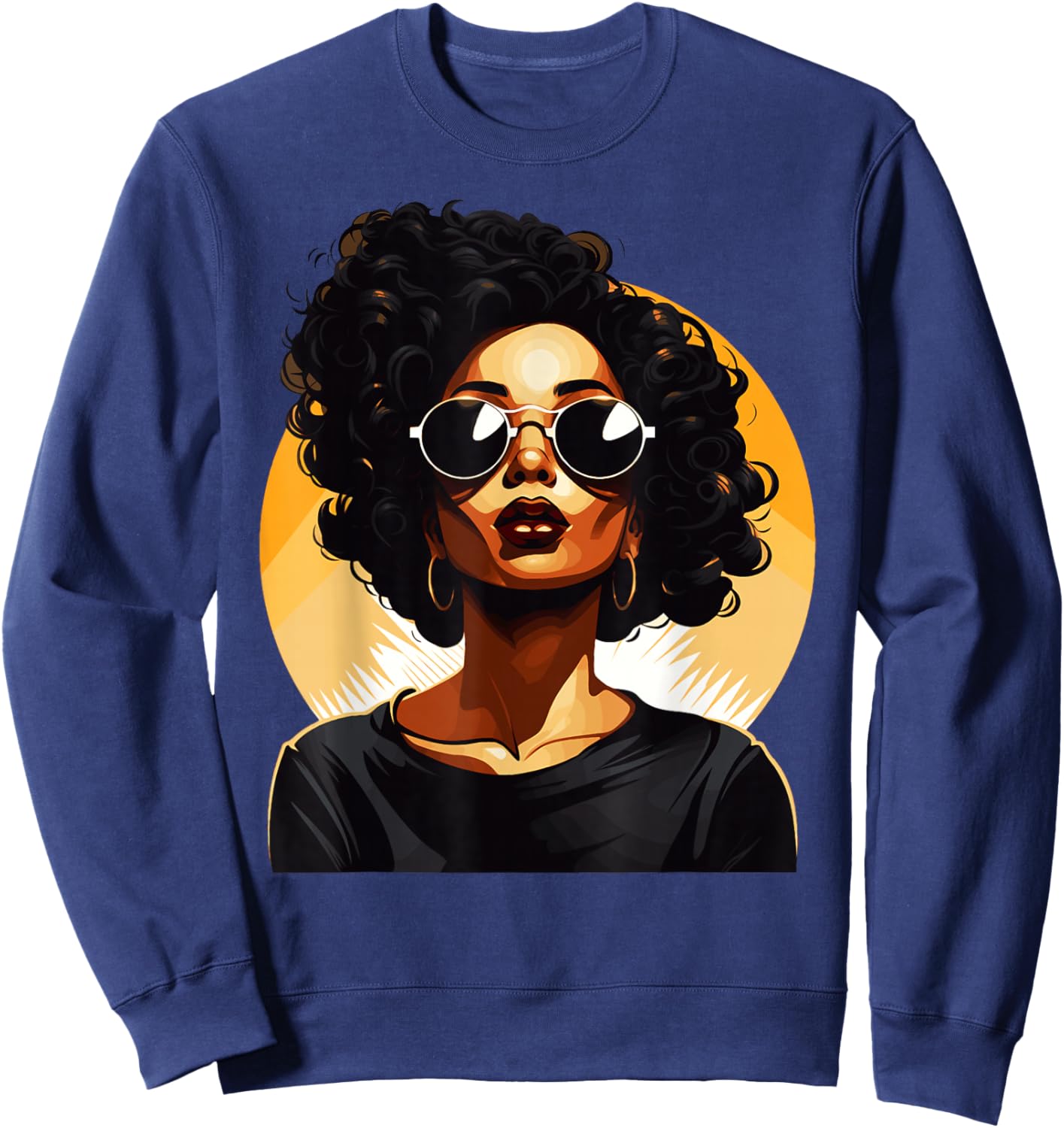 Black History T Shirts Dope Proud Queen Juneteenth Sweatshirt - Sweatshirt | Navy