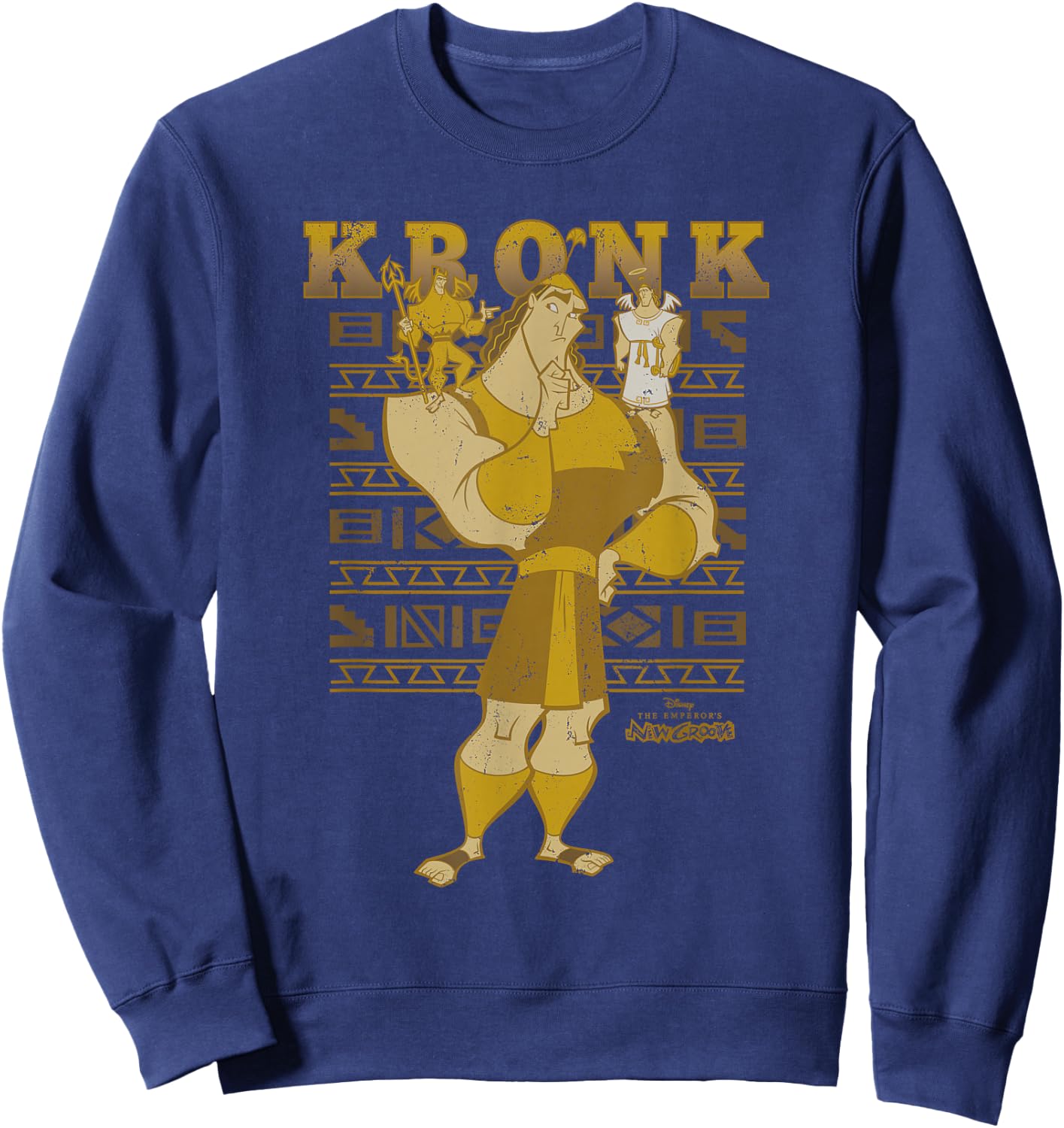 Disney The Emperors New Groove Kronk Conscience Sweatshirt - Sweatshirt | Navy