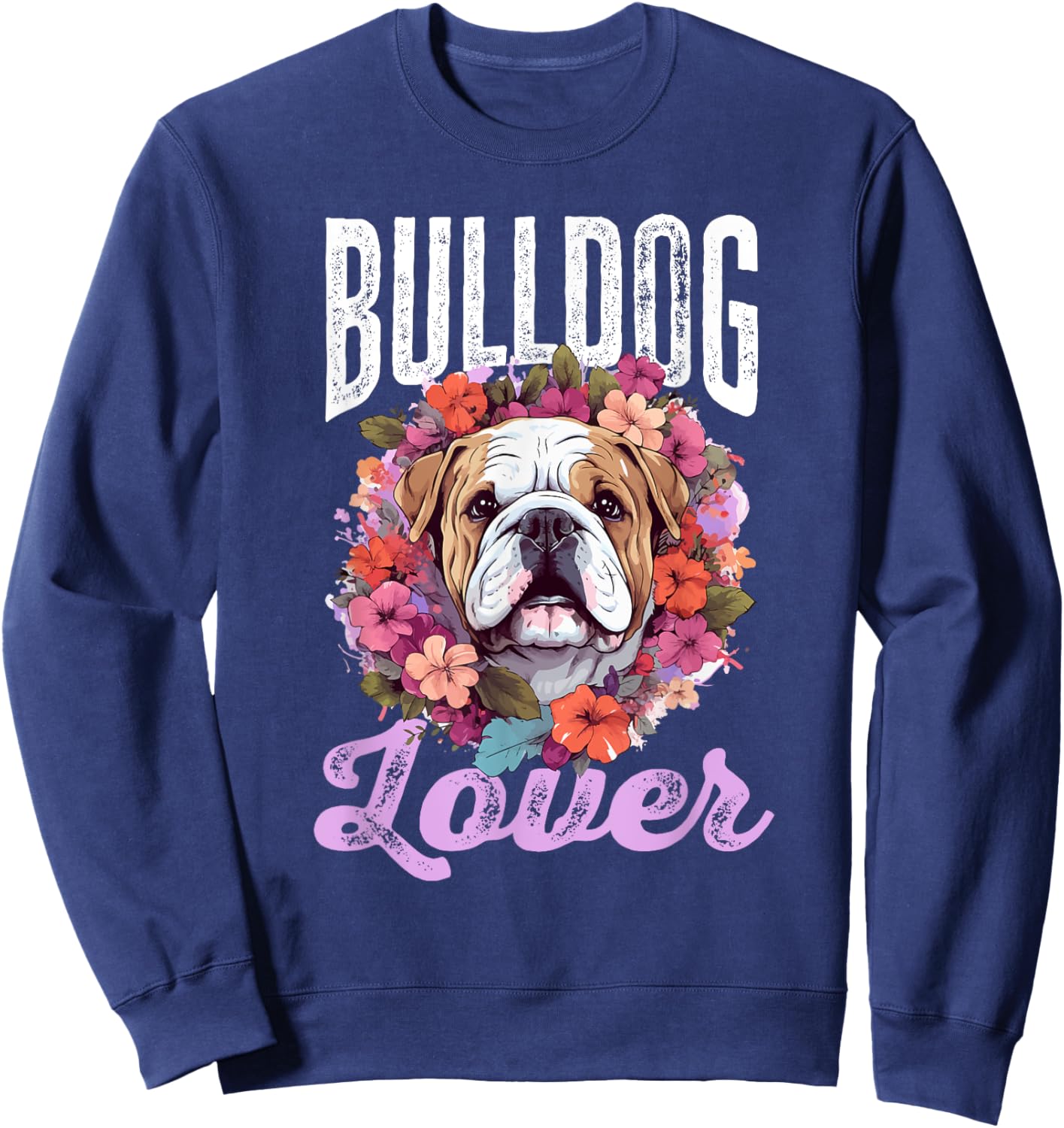 British English Bulldog lover - Bulldog lover Women Kids Sweatshirt - Sweatshirt | Navy
